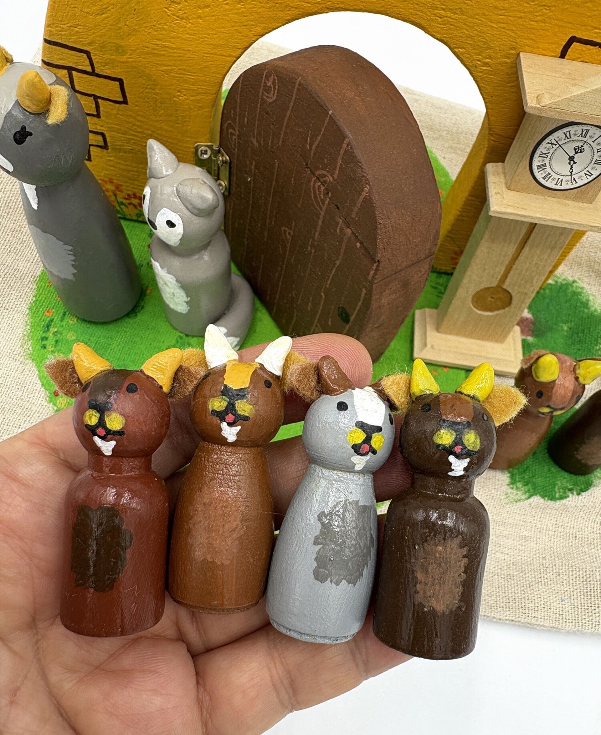 Mini mundo cuento de los 7 cabritillos y el lobo - 3