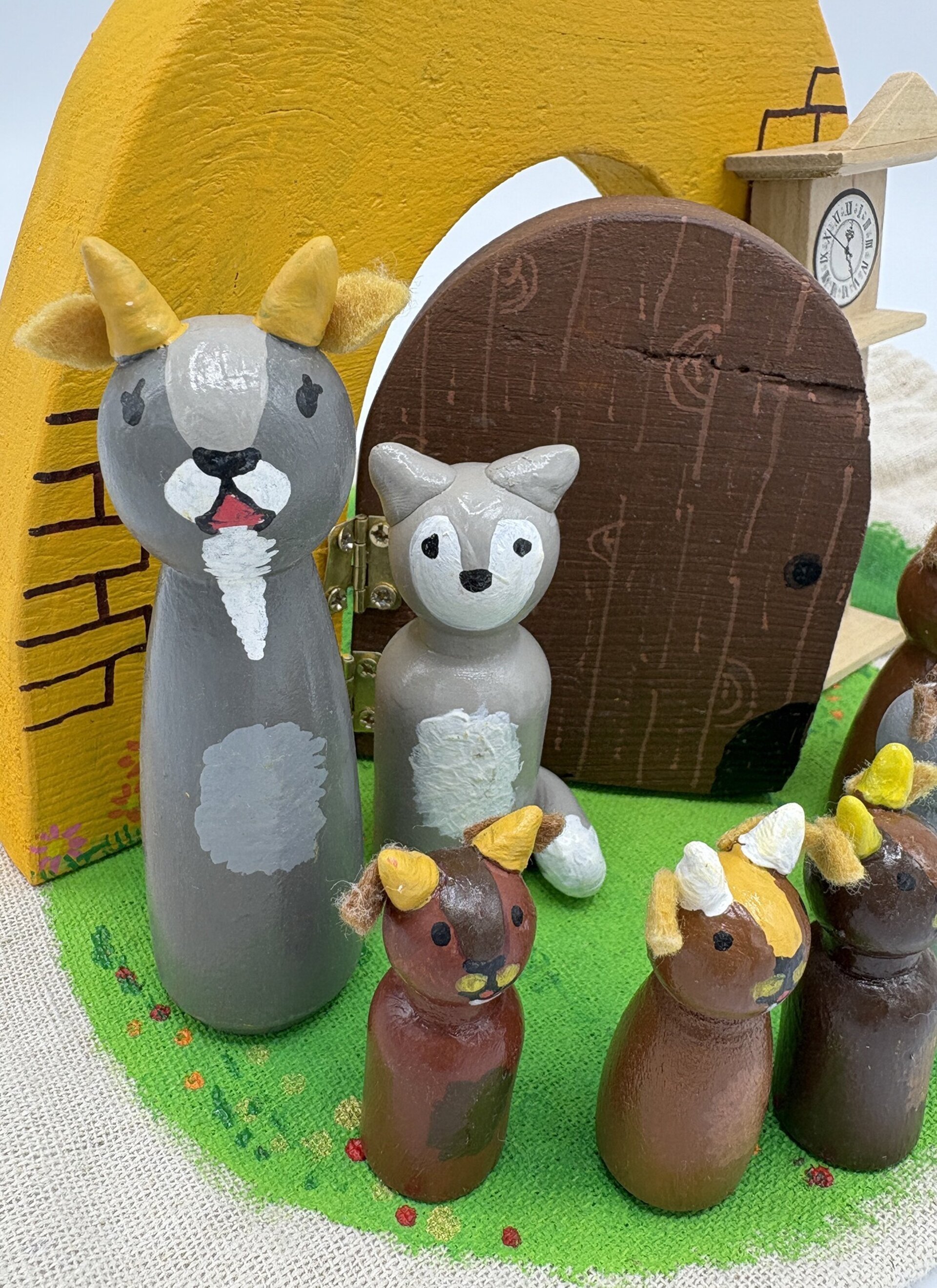 Mini mundo cuento de los 7 cabritillos y el lobo - 9