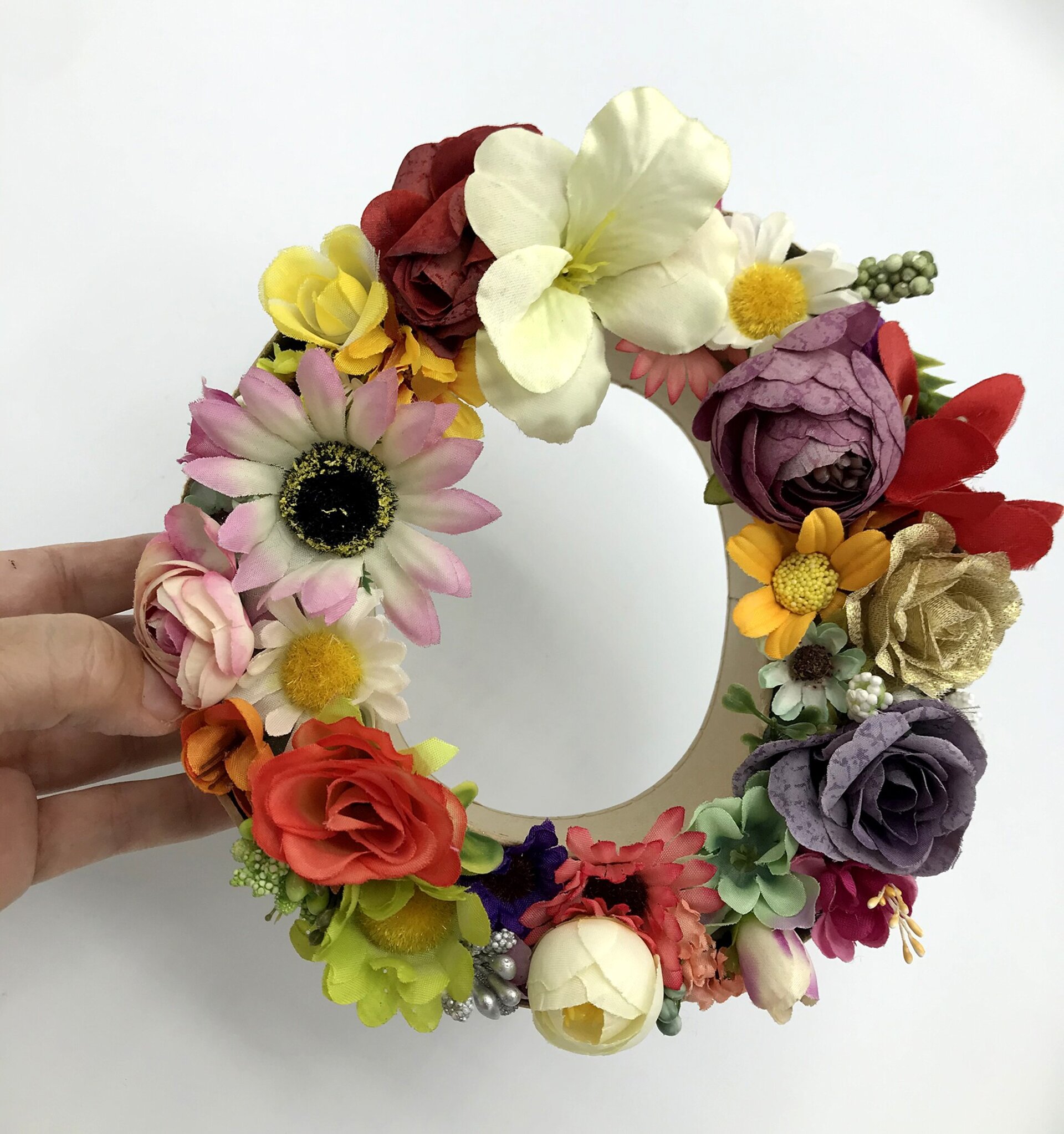 Decoración con letra O de flores - 2