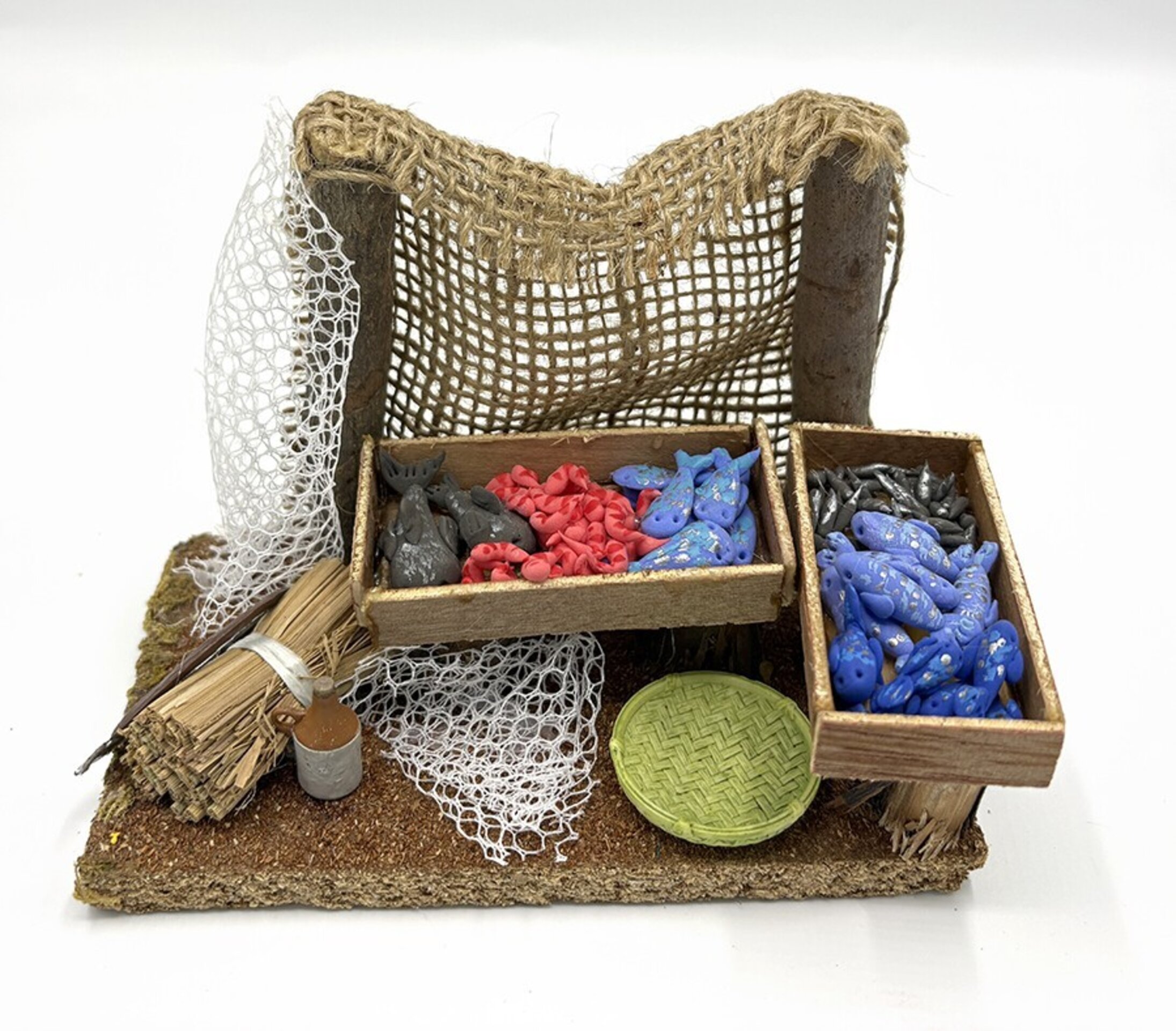 Pescadería en miniatura para pesebre - 7
