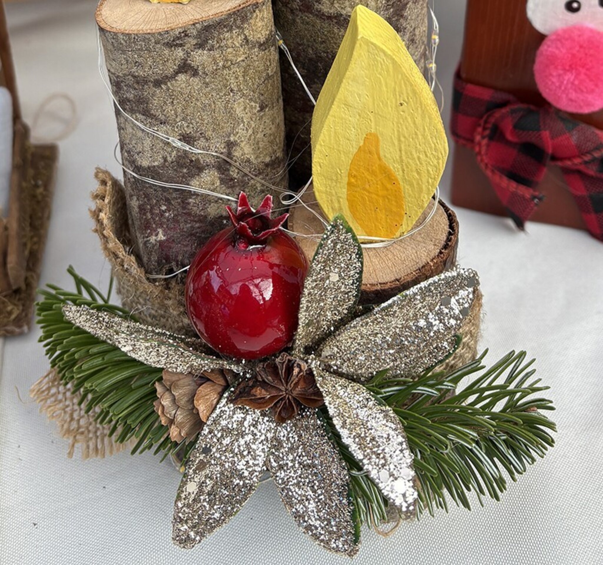 Velas navideñas – Decoración Artesanal - 2