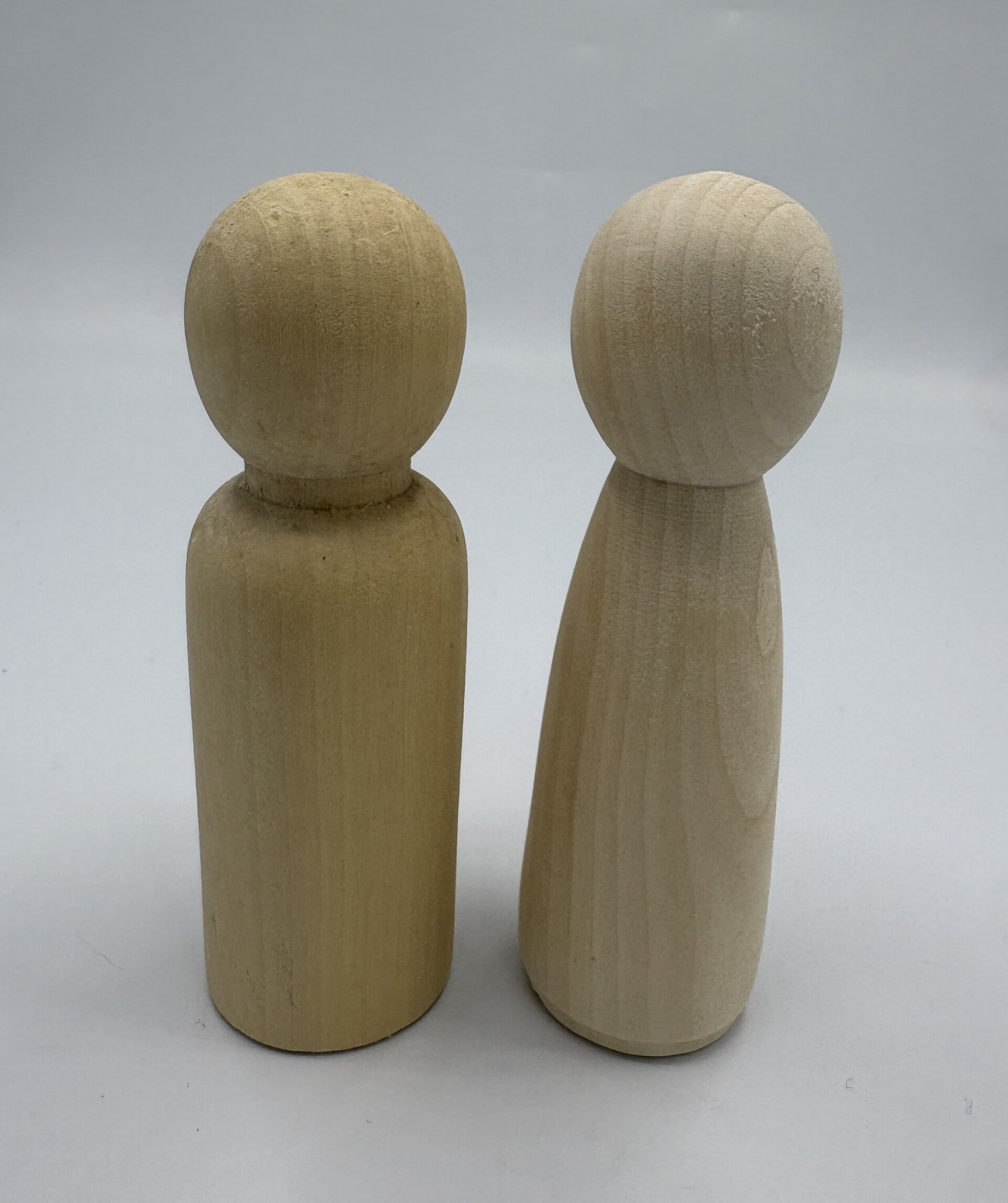 Pack de 2 figuras de madera de 12cm sin pintar - Manualidades - 7