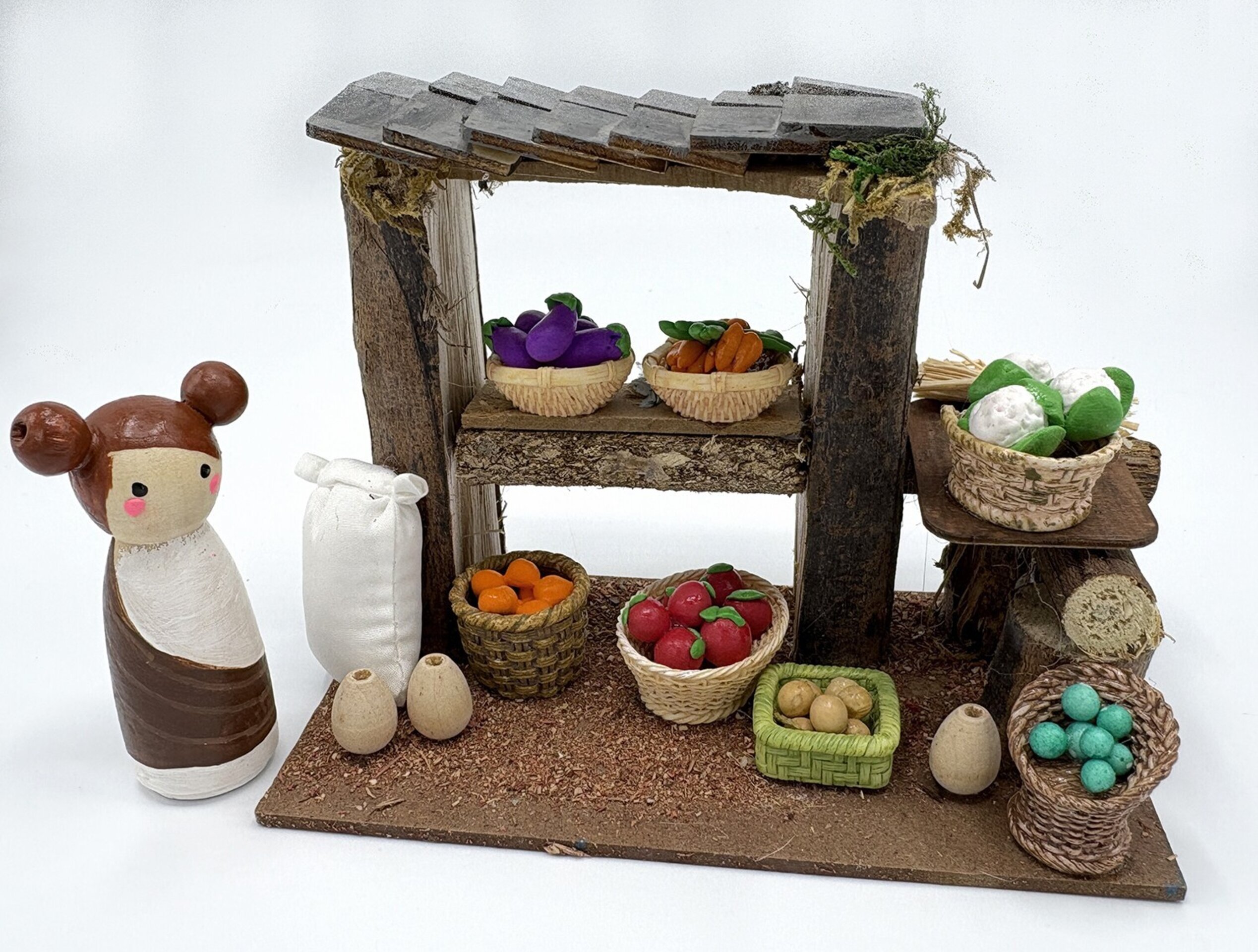 Complementos pesebre - Tienda frutería para belén - 3