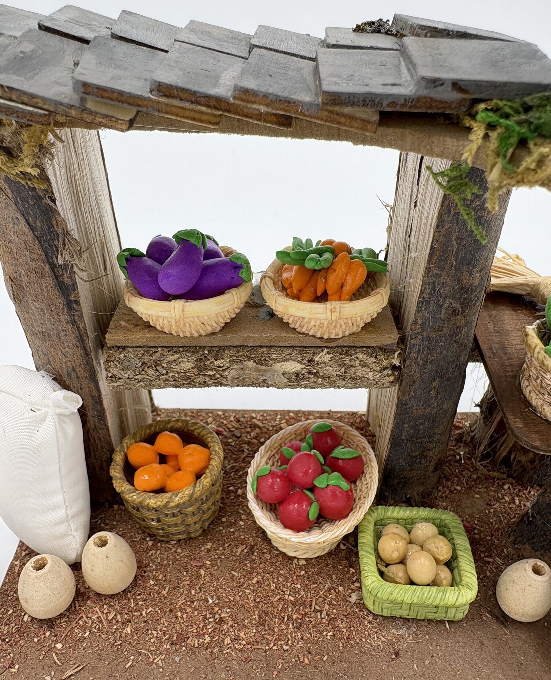 Complementos pesebre - Tienda frutería para belén - 7