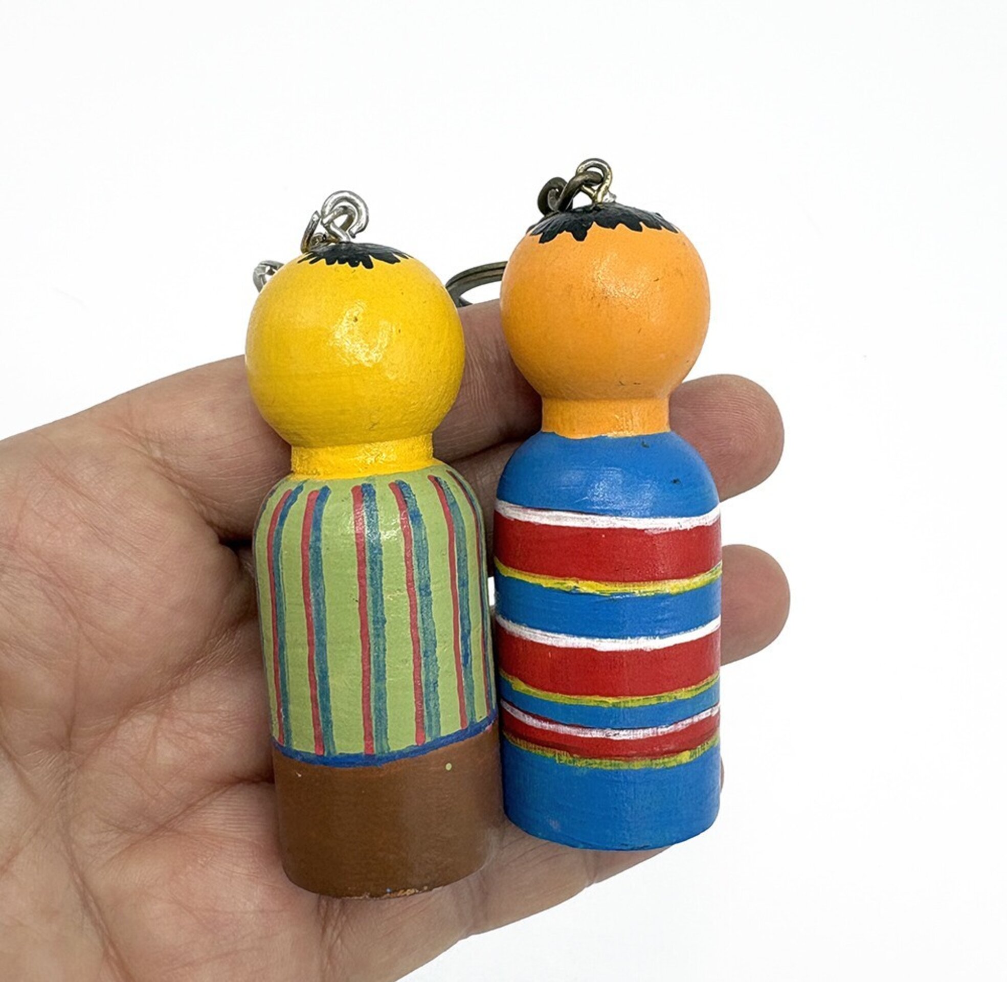 Llavero de Epi y Blas pintado a mano en madera - 3