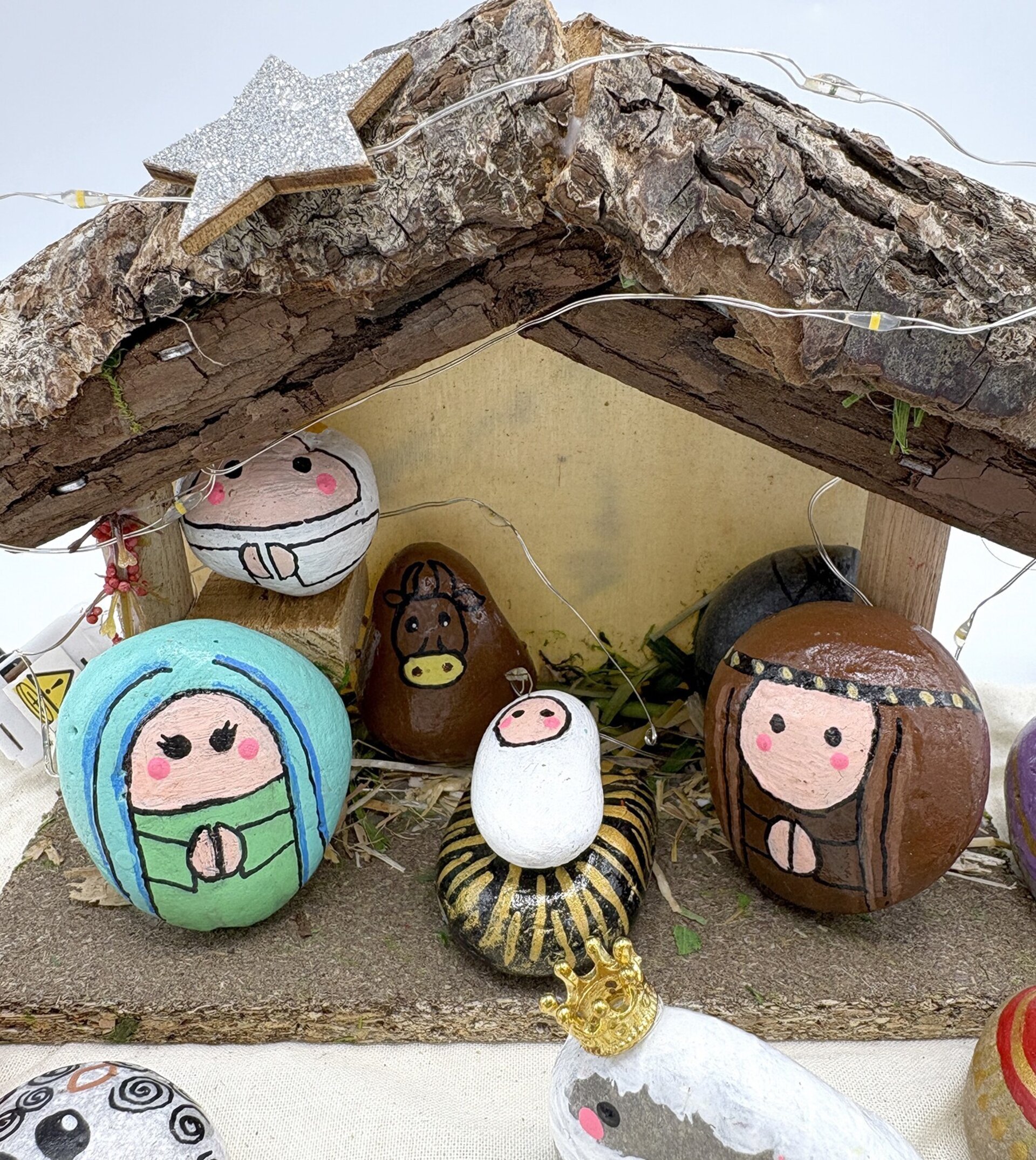 Pesebre de piedra artesanal - 3