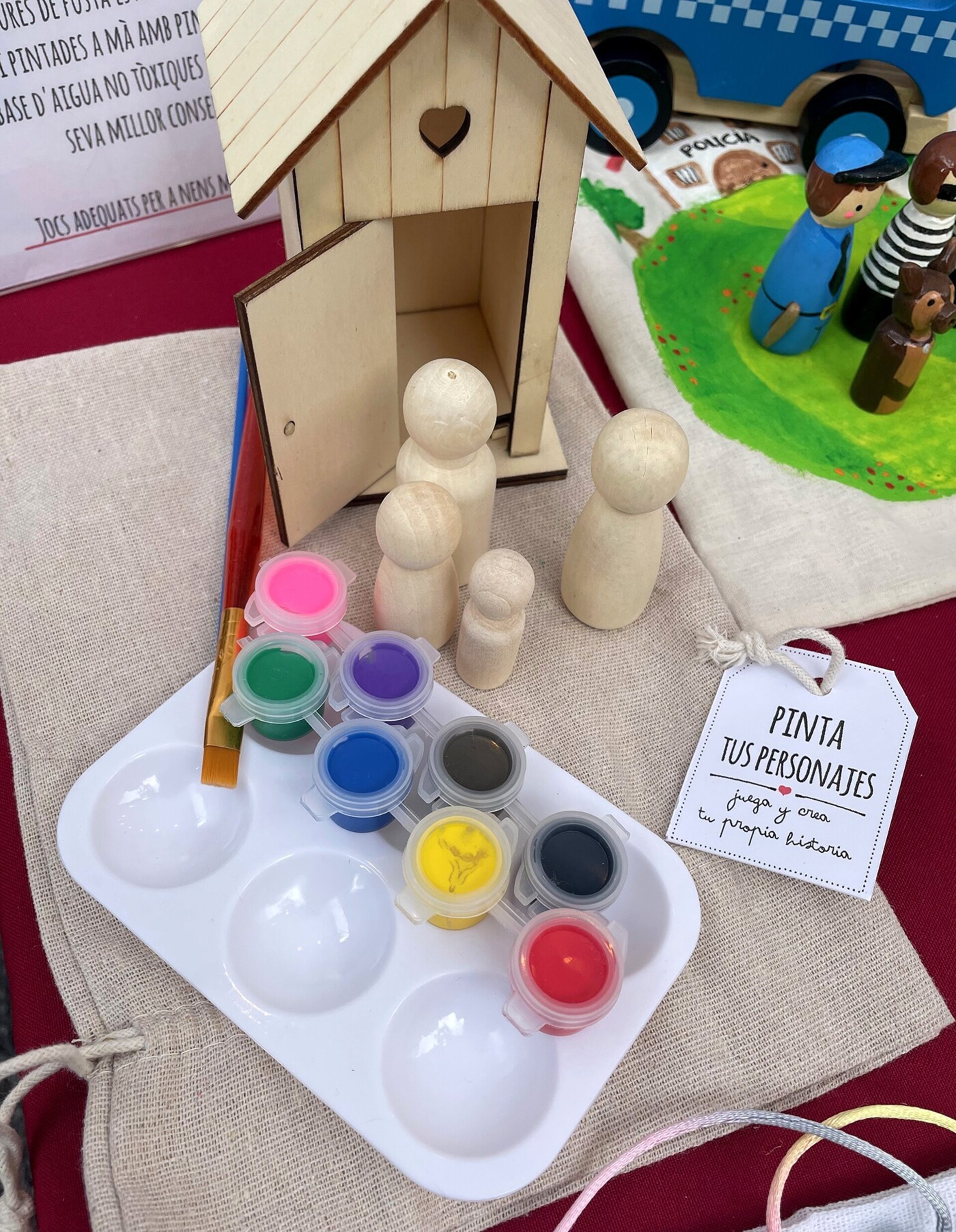 Kit manualidades Pinta tu Mini Mundo - casita baño - 2