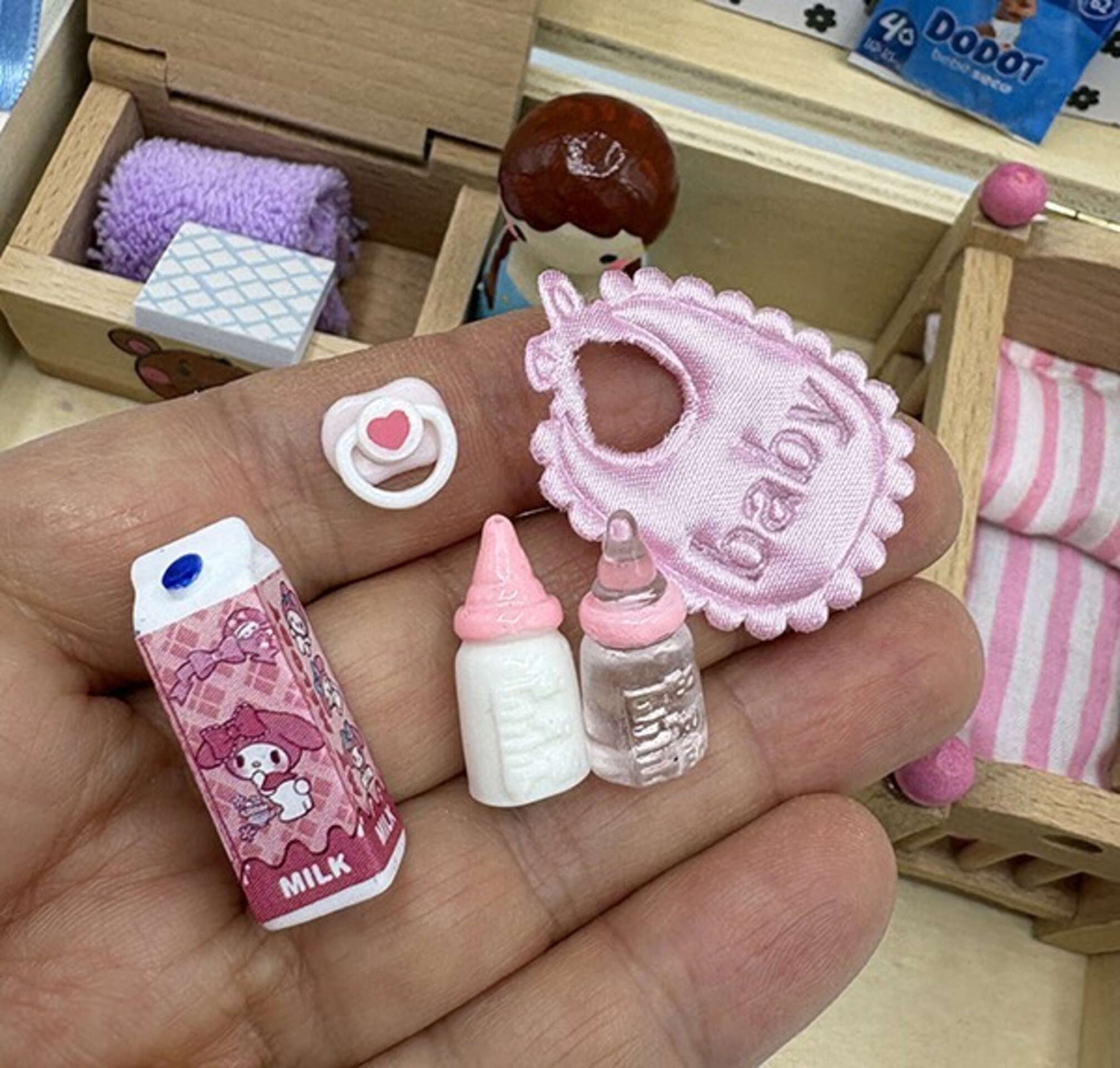 Mini Mundo en Cajita habitación de bebé - juguete hecho a mano - 6