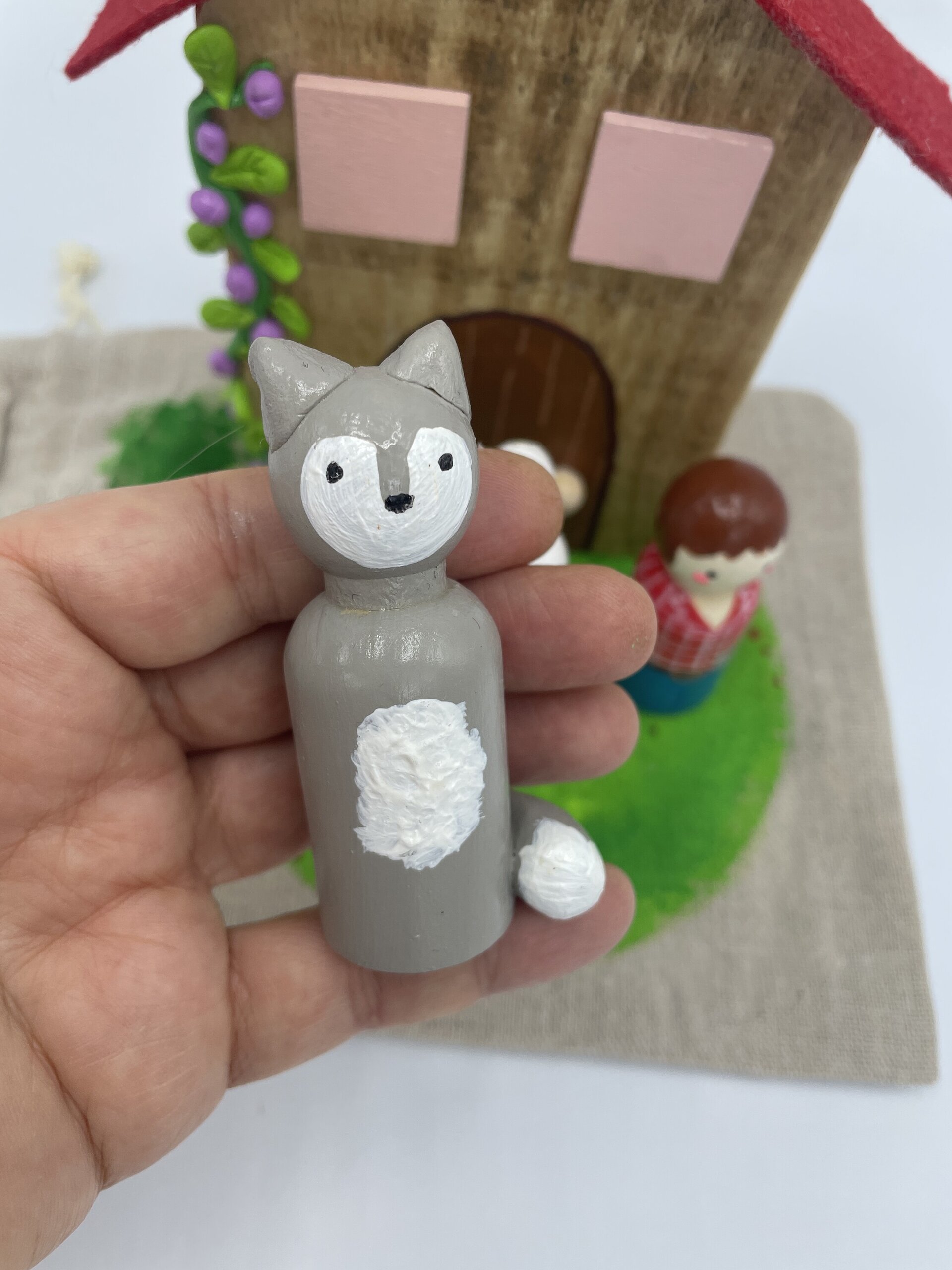 Personaje Lobo para cuentos - 1