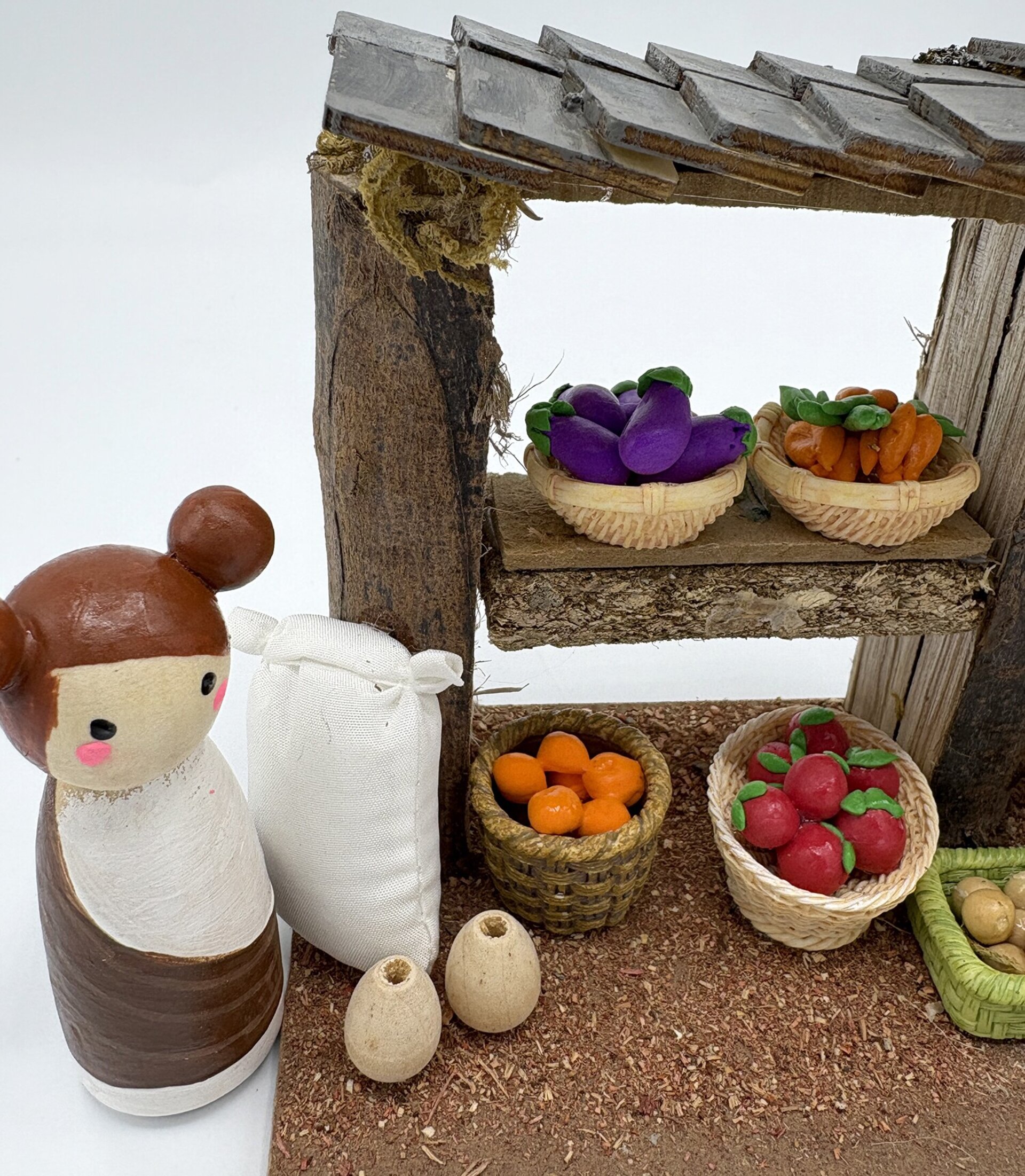 Complementos pesebre - Tienda frutería para belén - 2