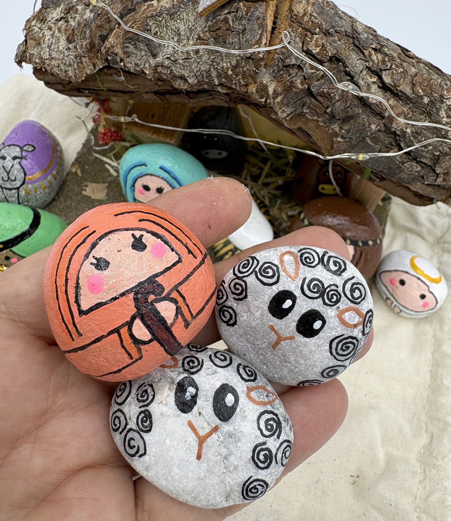 Pesebre de piedra artesanal - 10