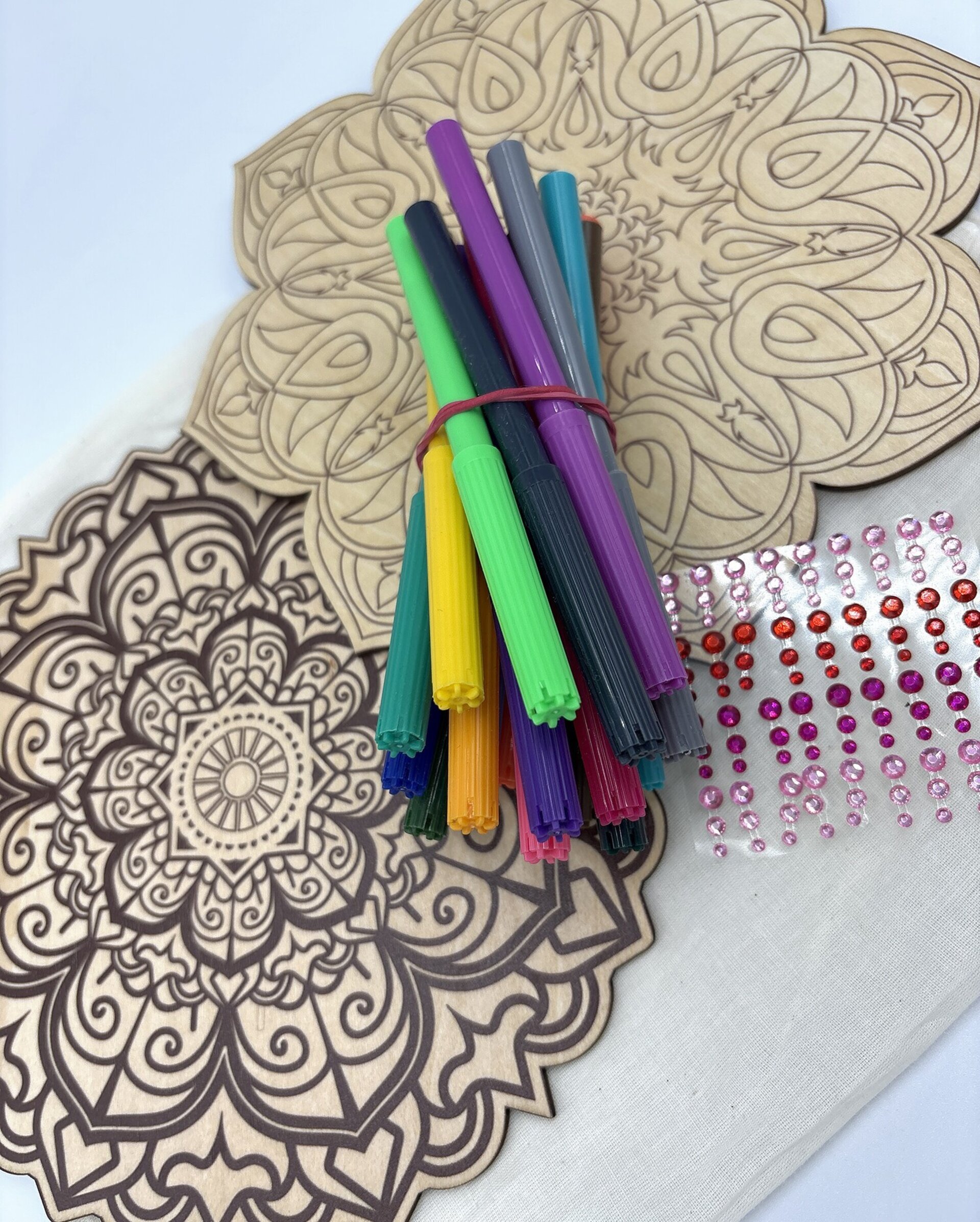 Kit Mandalas en Madera para pintar - 7