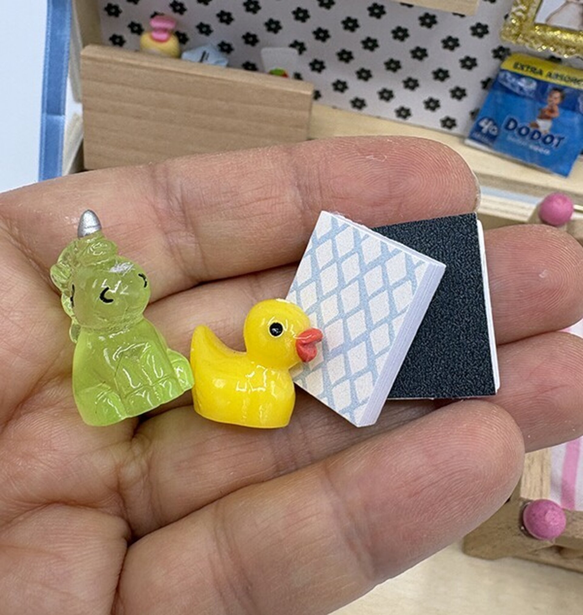 Mini Mundo en Cajita habitación de bebé - juguete hecho a mano - 8