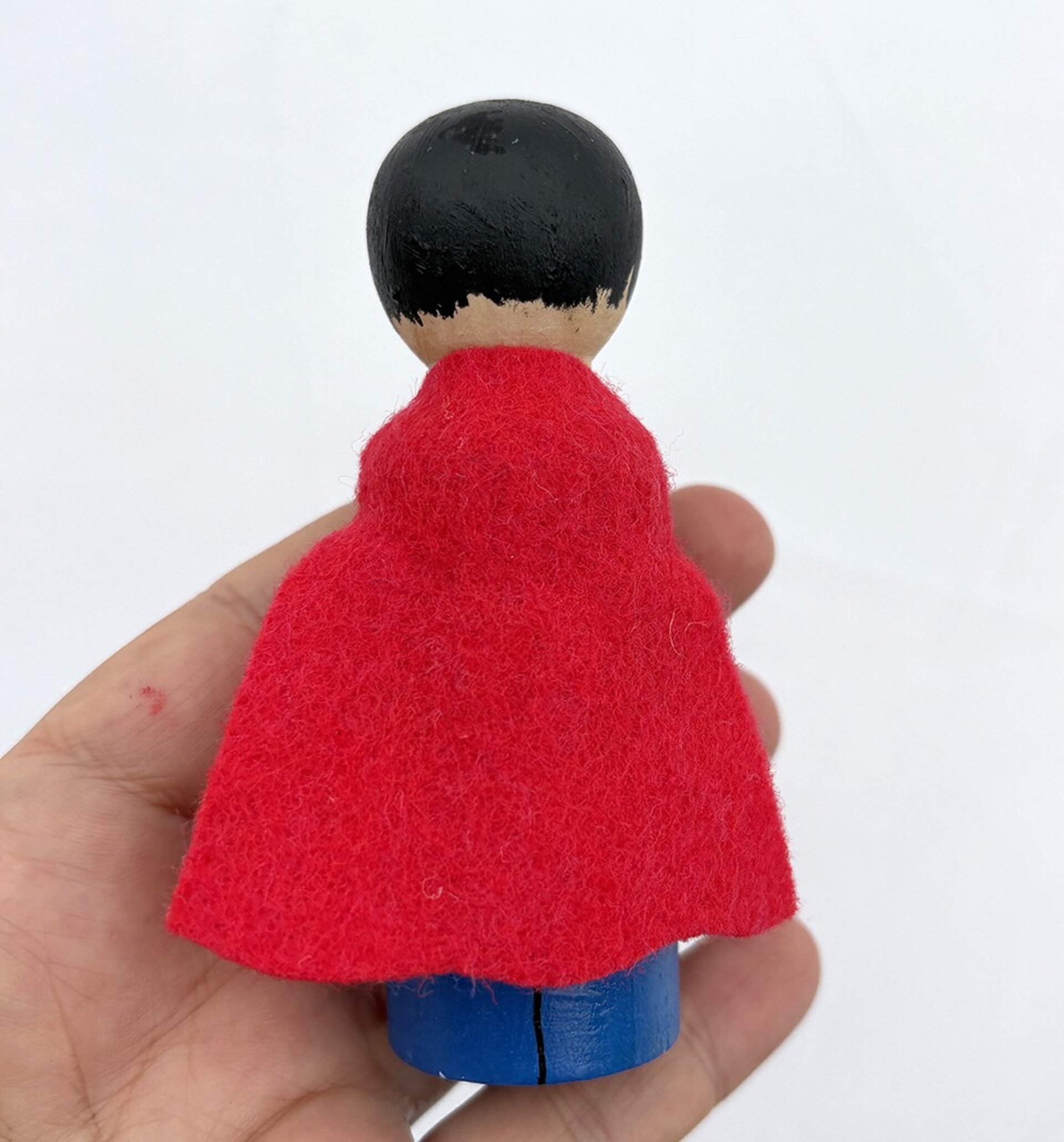Figura Superman pintado a mano en madera - 2