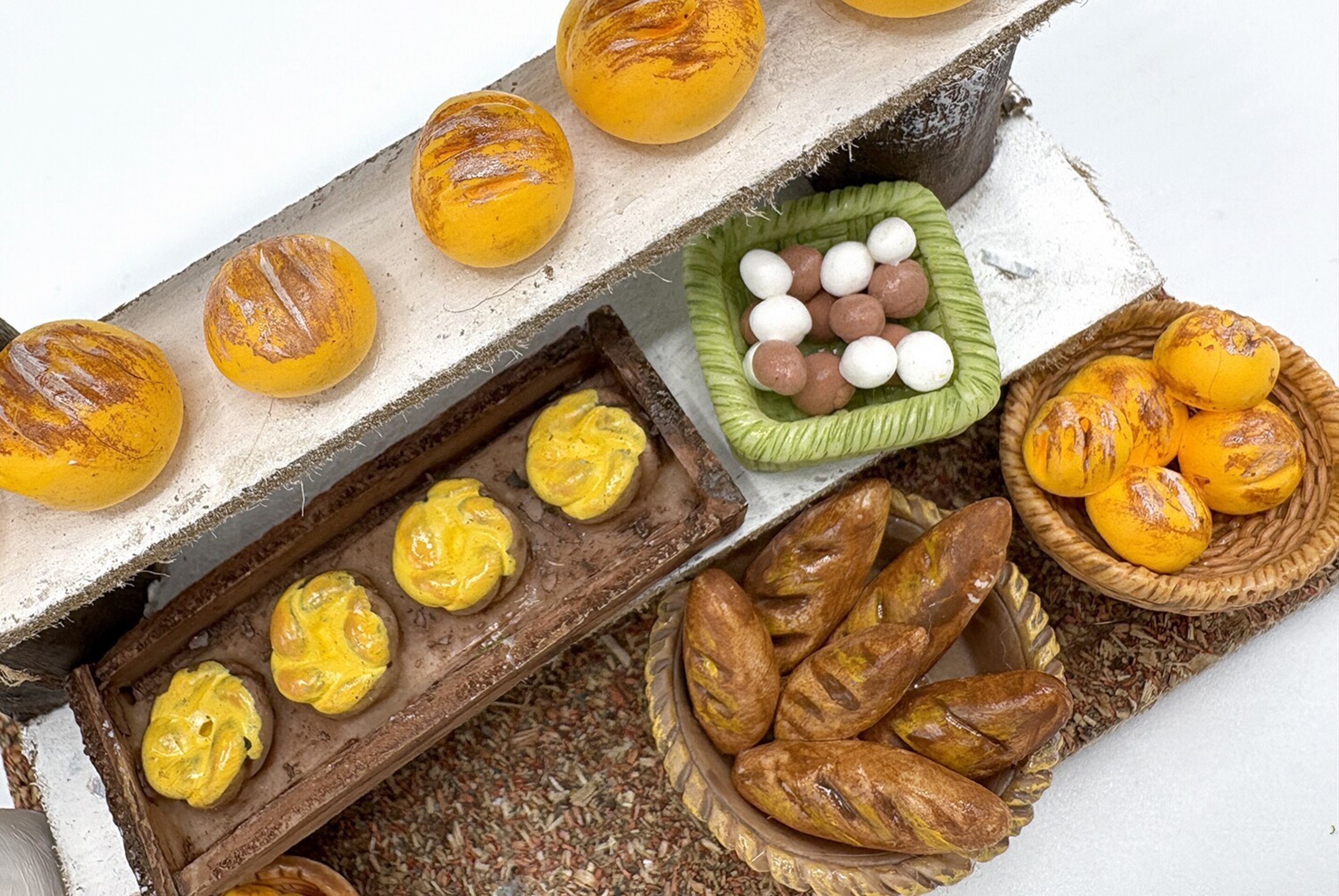 Panadería en miniatura para pesebre - 11