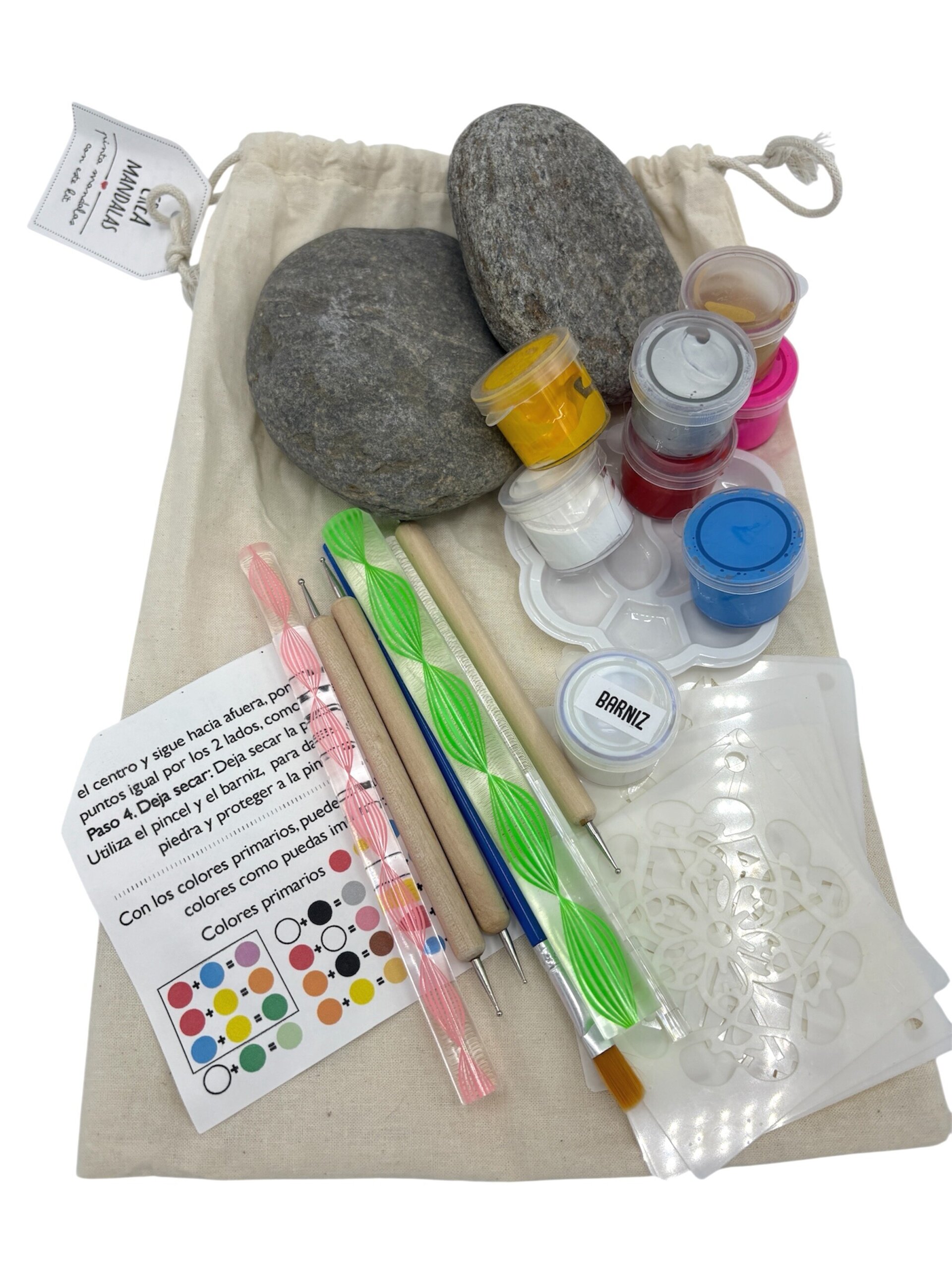 Kit manualidades Crea mandalas con piedras - 5