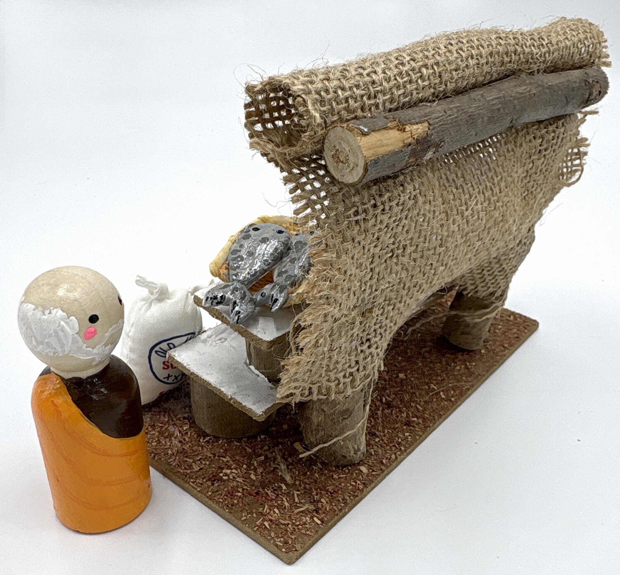 Pescadería en miniatura para pesebre - 10