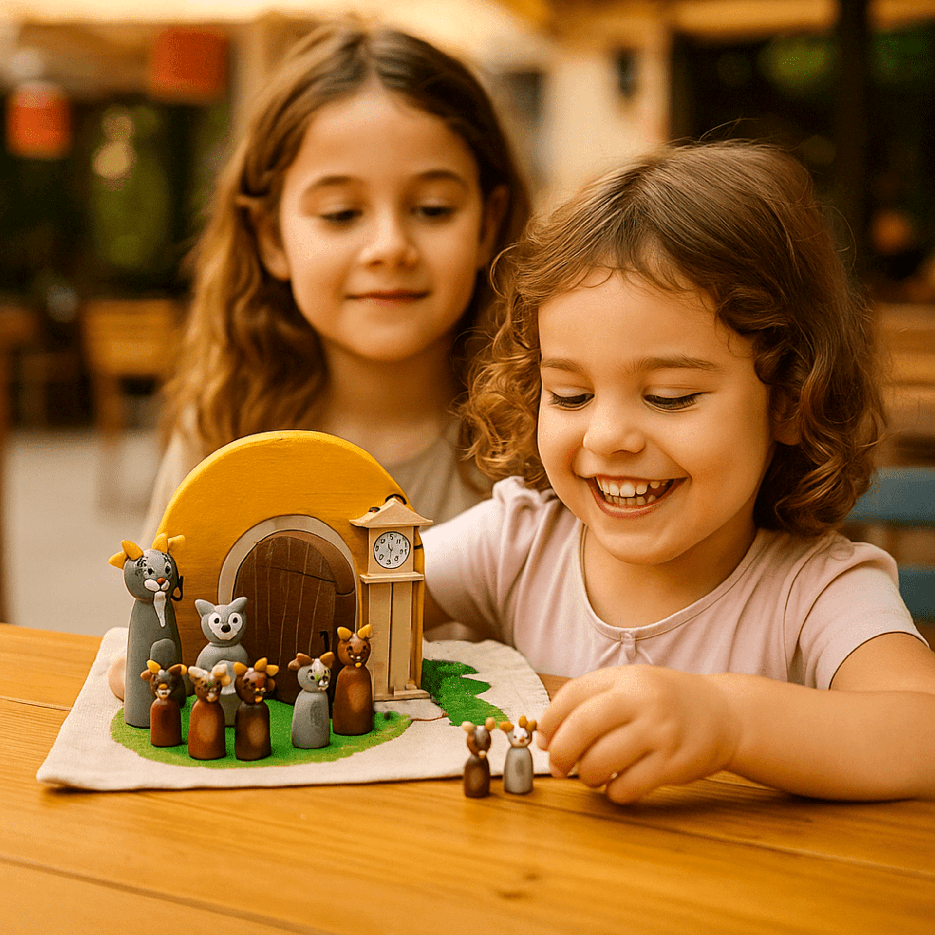 Mini mundo cuento de los 7 cabritillos y el lobo - 3