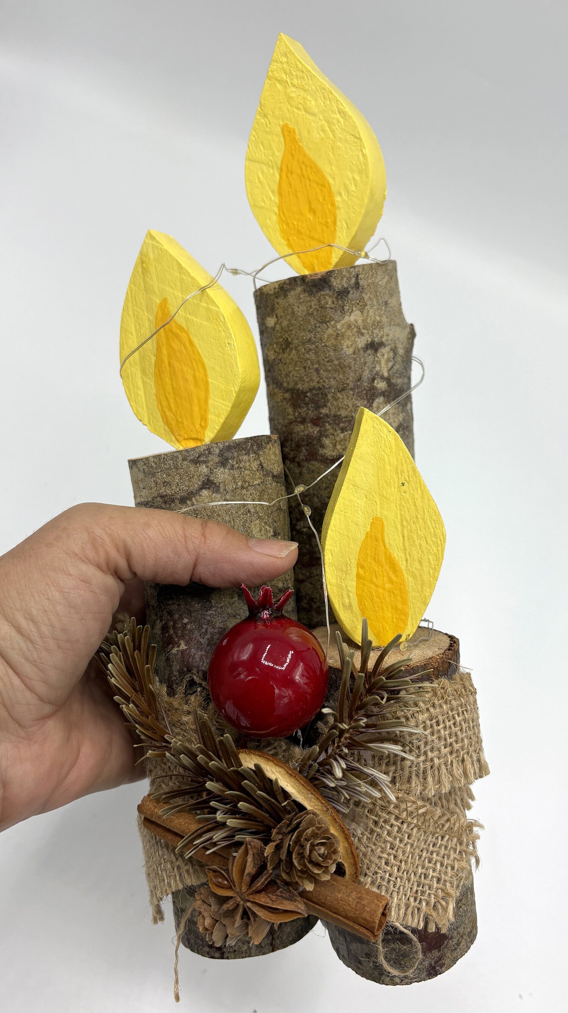Velas navideñas – Decoración Artesanal - 7