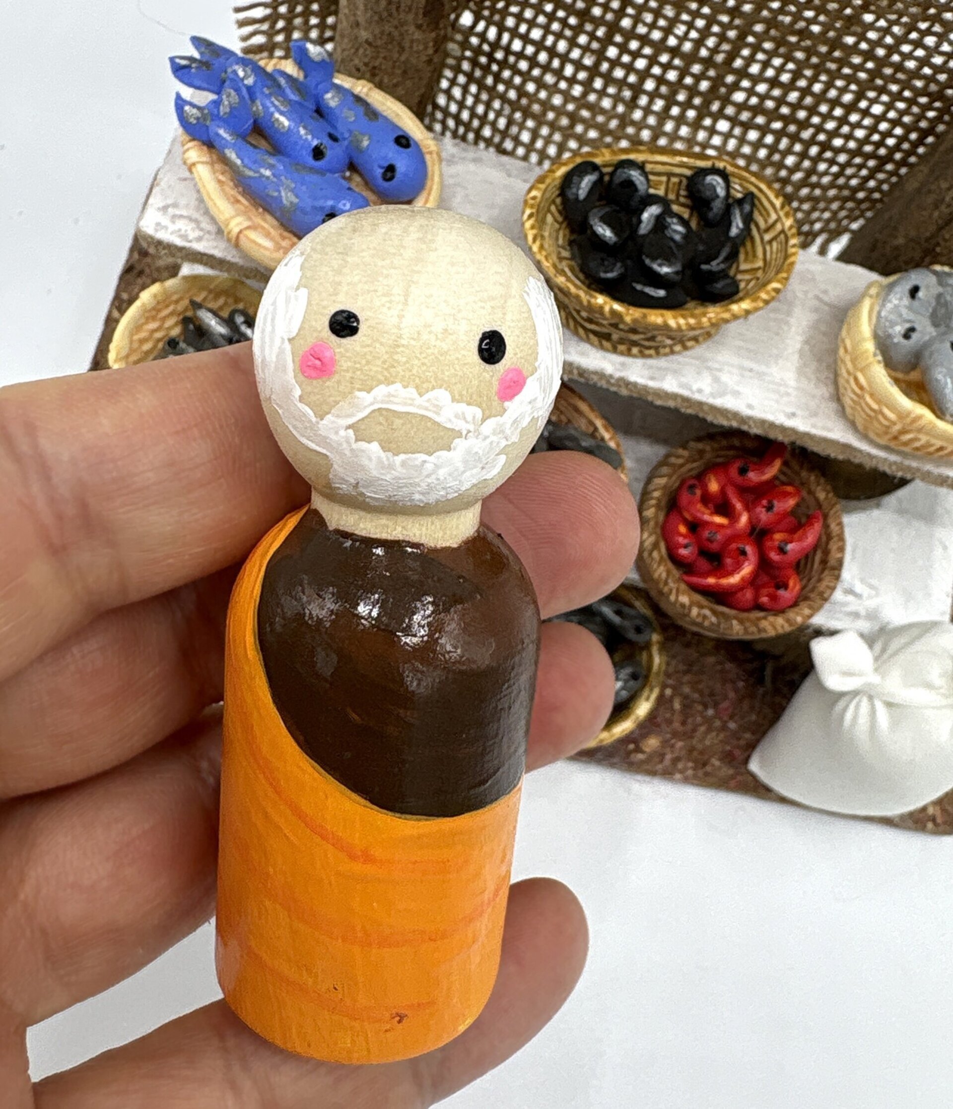 Pescadería en miniatura para pesebre - 4