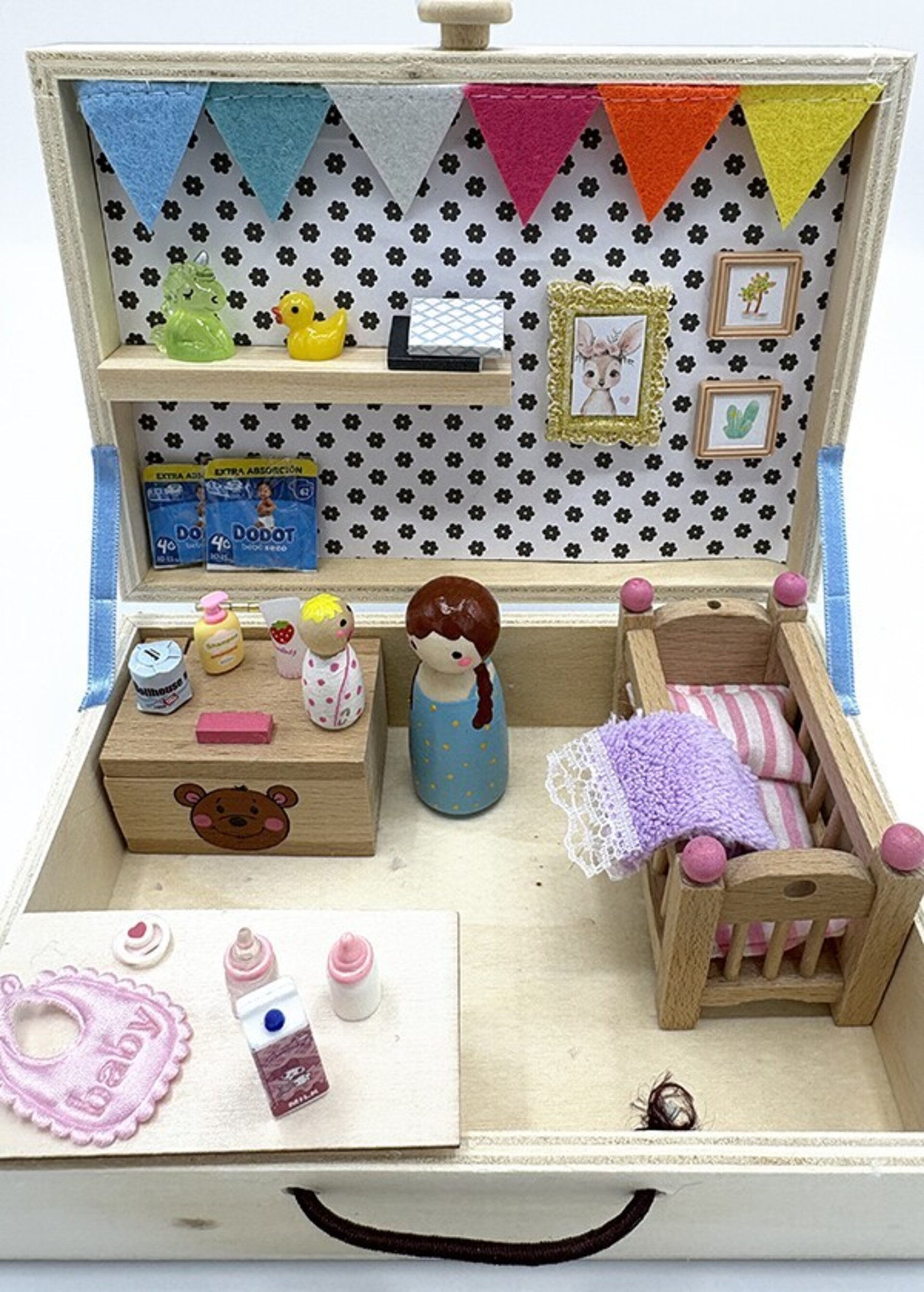 Mini Mundo en Cajita habitación de bebé - juguete hecho a mano - 11