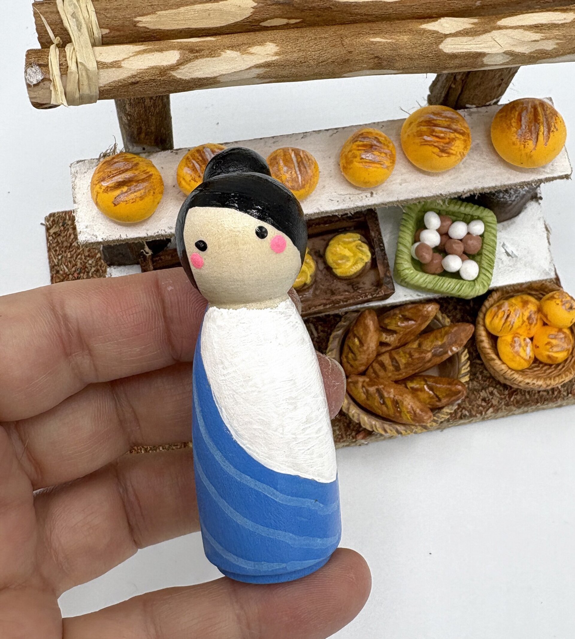 Panadería en miniatura para pesebre - 6
