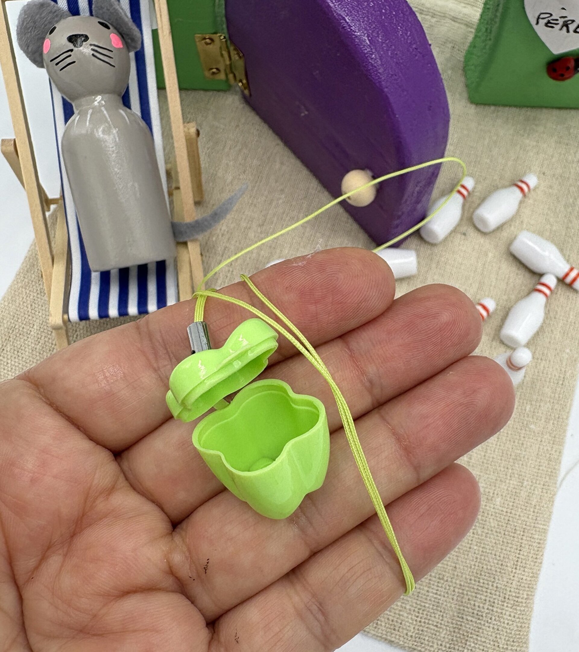 Puerta mágica del Ratoncito Pérez con juego bolos - 6