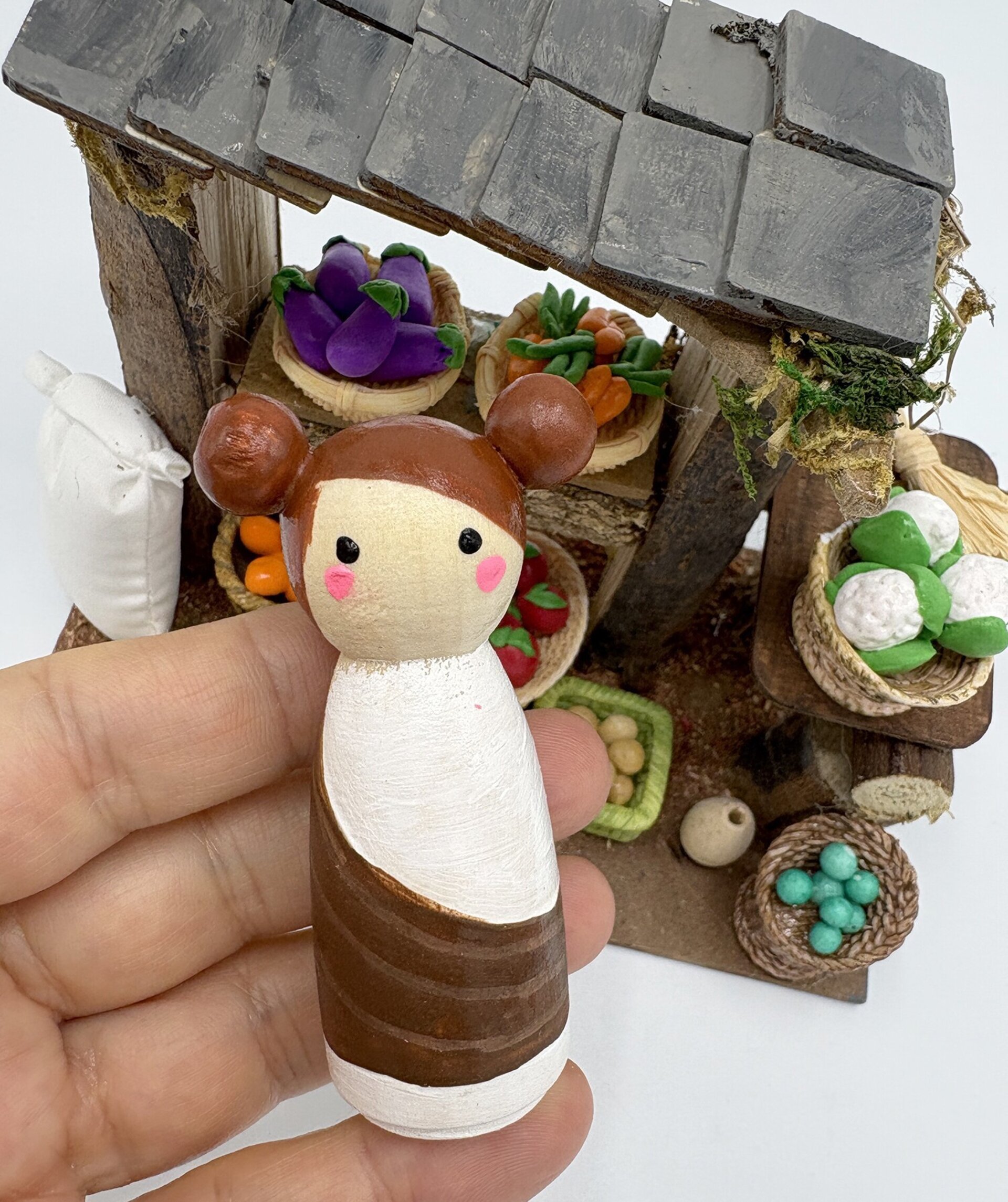 Complementos pesebre - Tienda frutería para belén - 4
