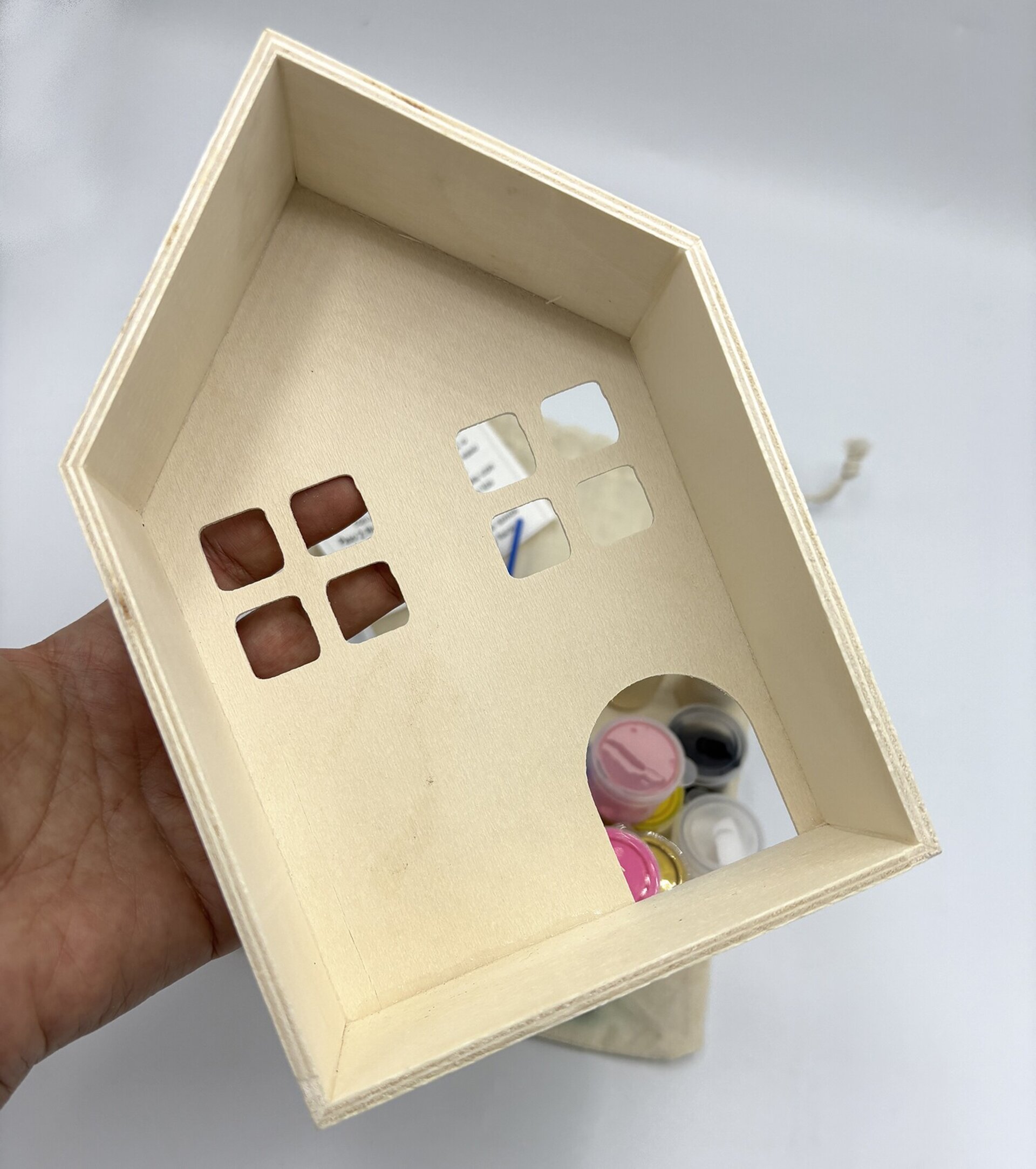 Kit manualidades Pinta tu Mini mundo - casita - 6