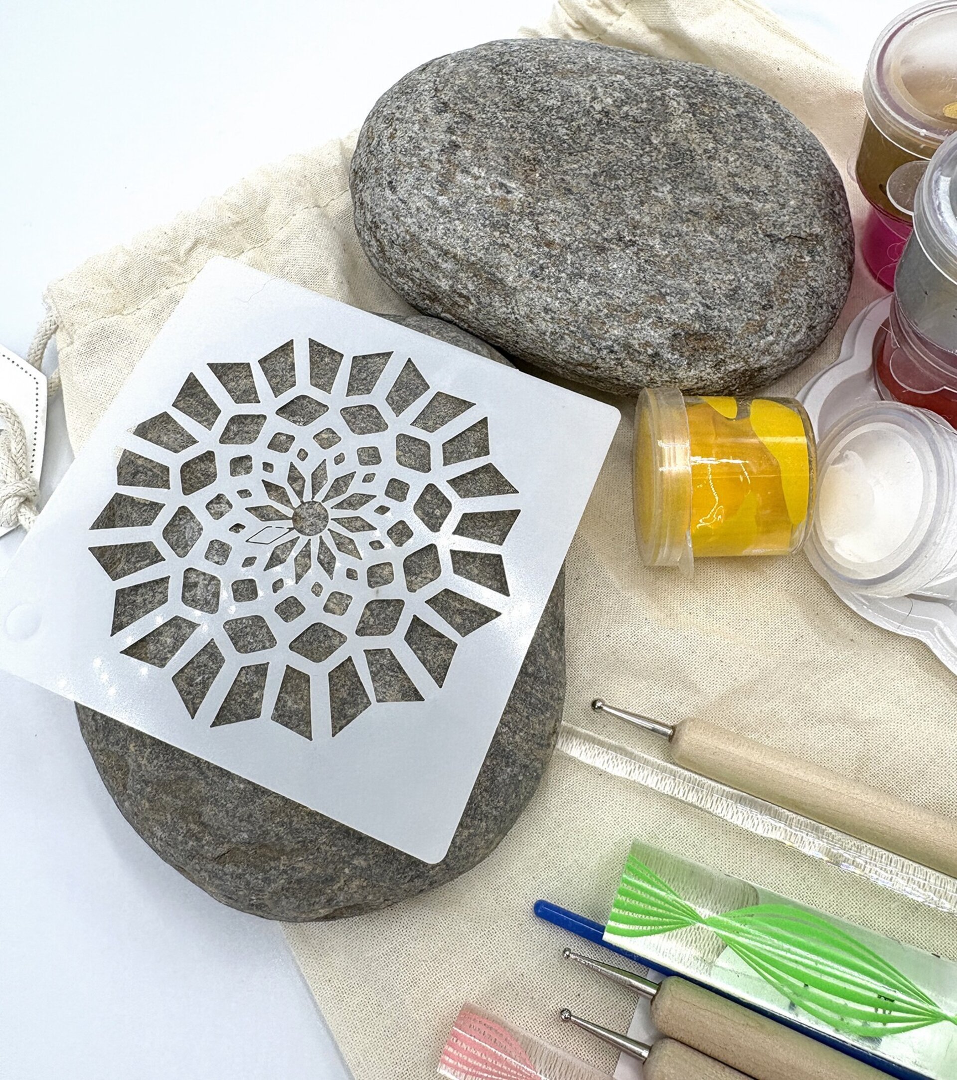 Kit manualidades Crea mandalas con piedras - 1