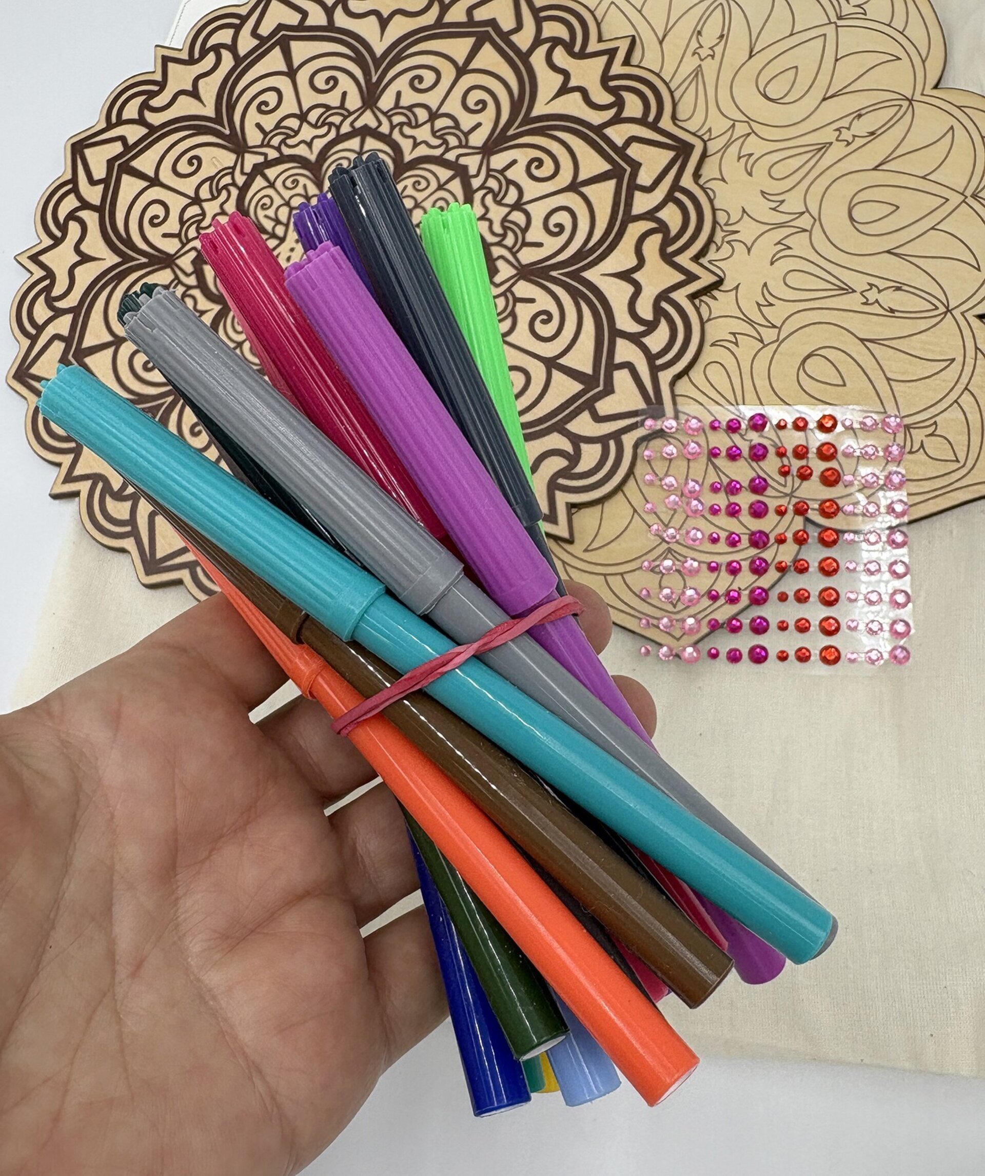 Kit Mandalas en Madera para pintar - 9