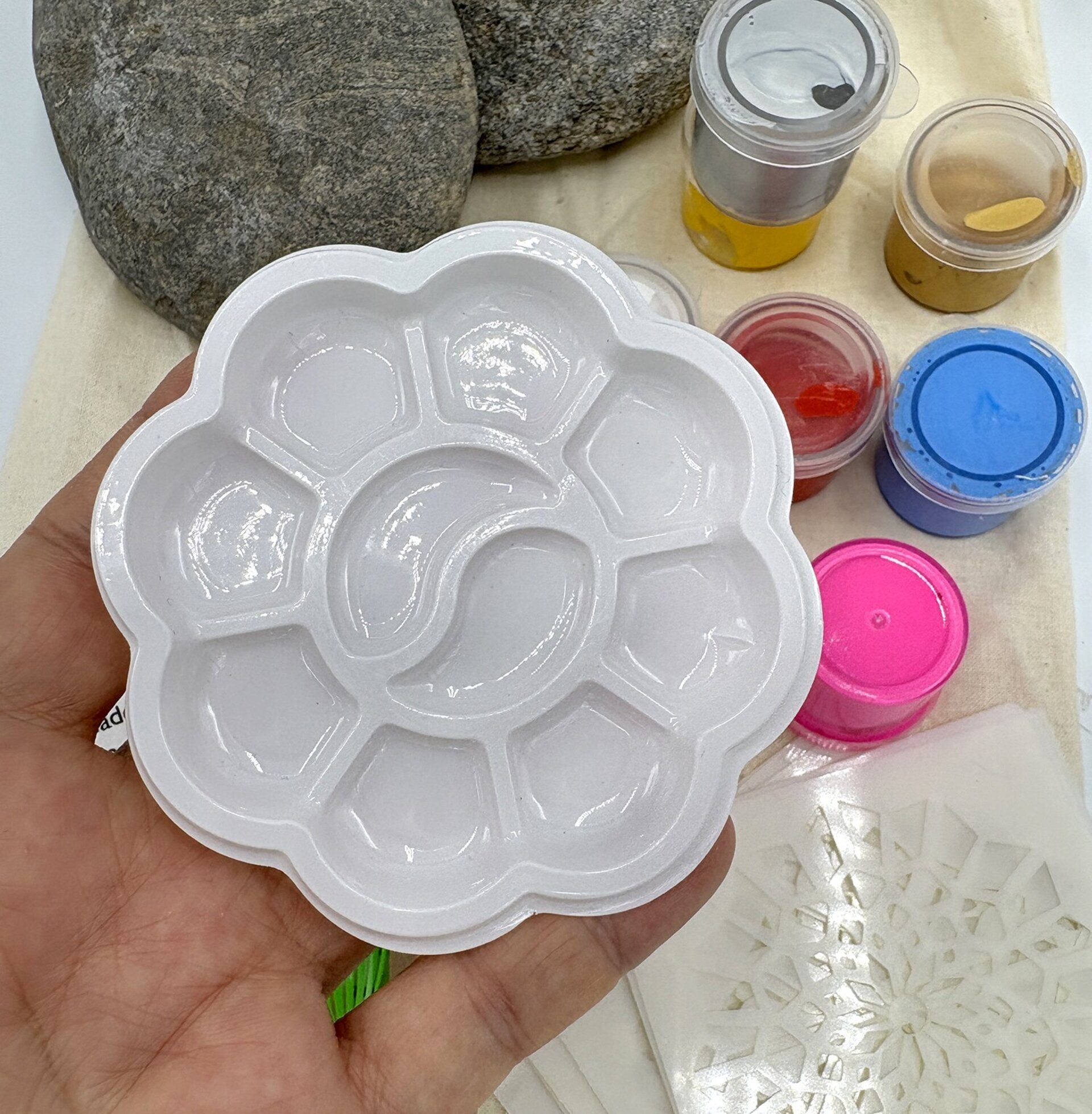 Kit manualidades Crea mandalas con piedras - 11