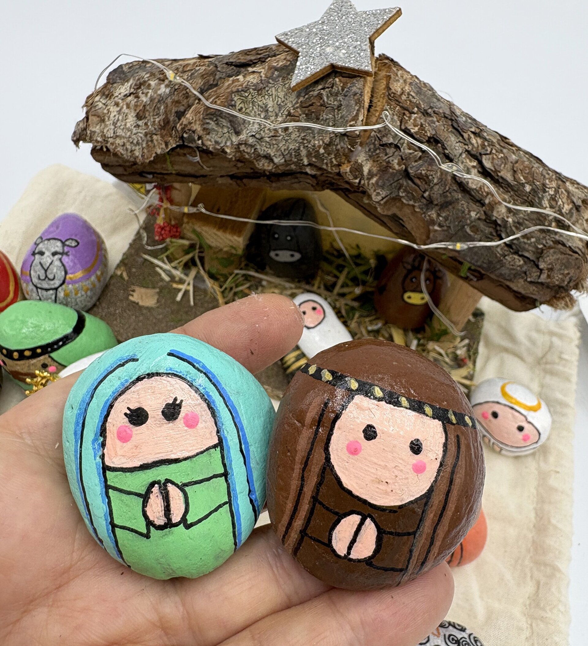 Pesebre de piedra artesanal - 7