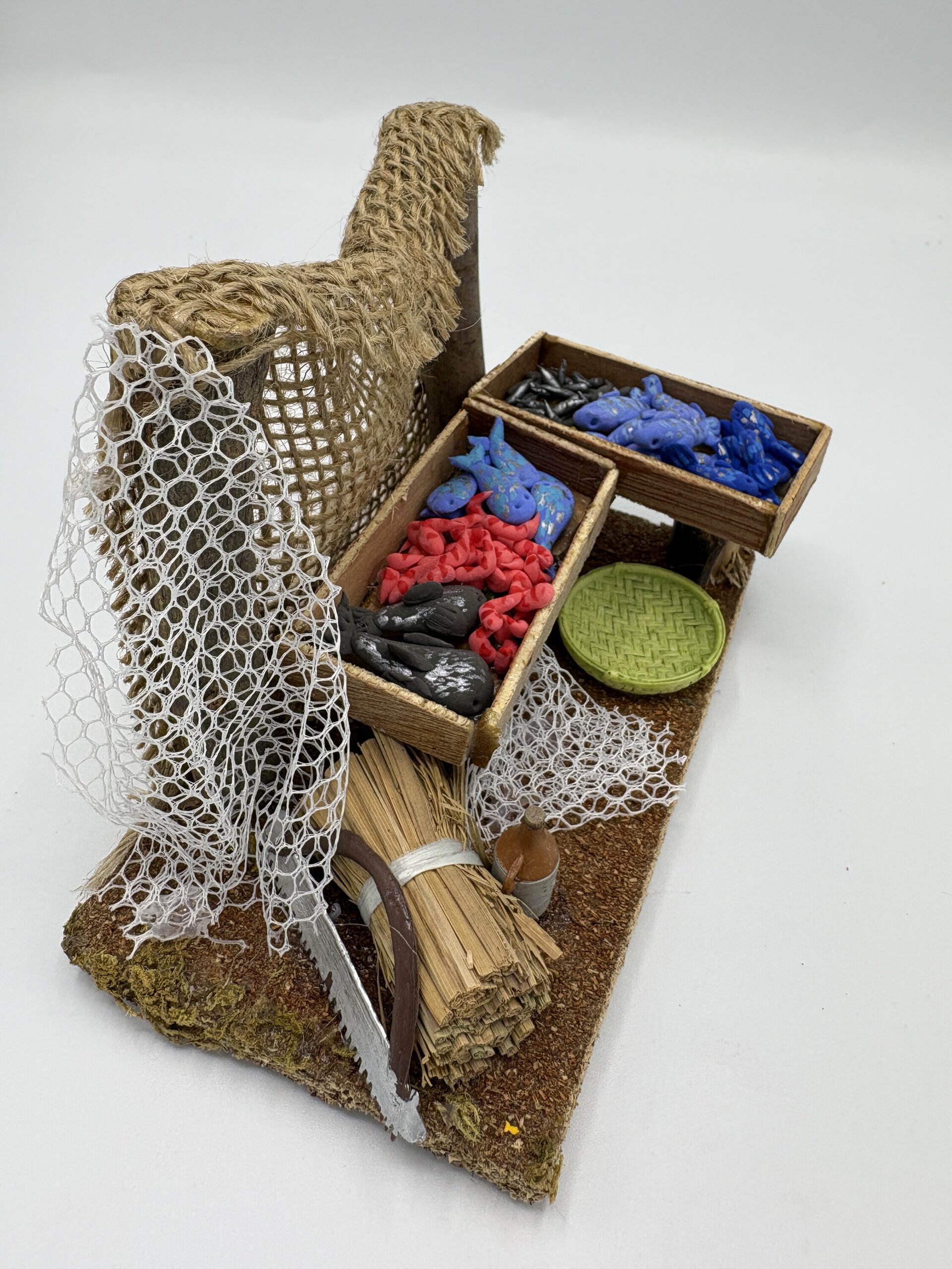 Pescadería en miniatura para pesebre - 3