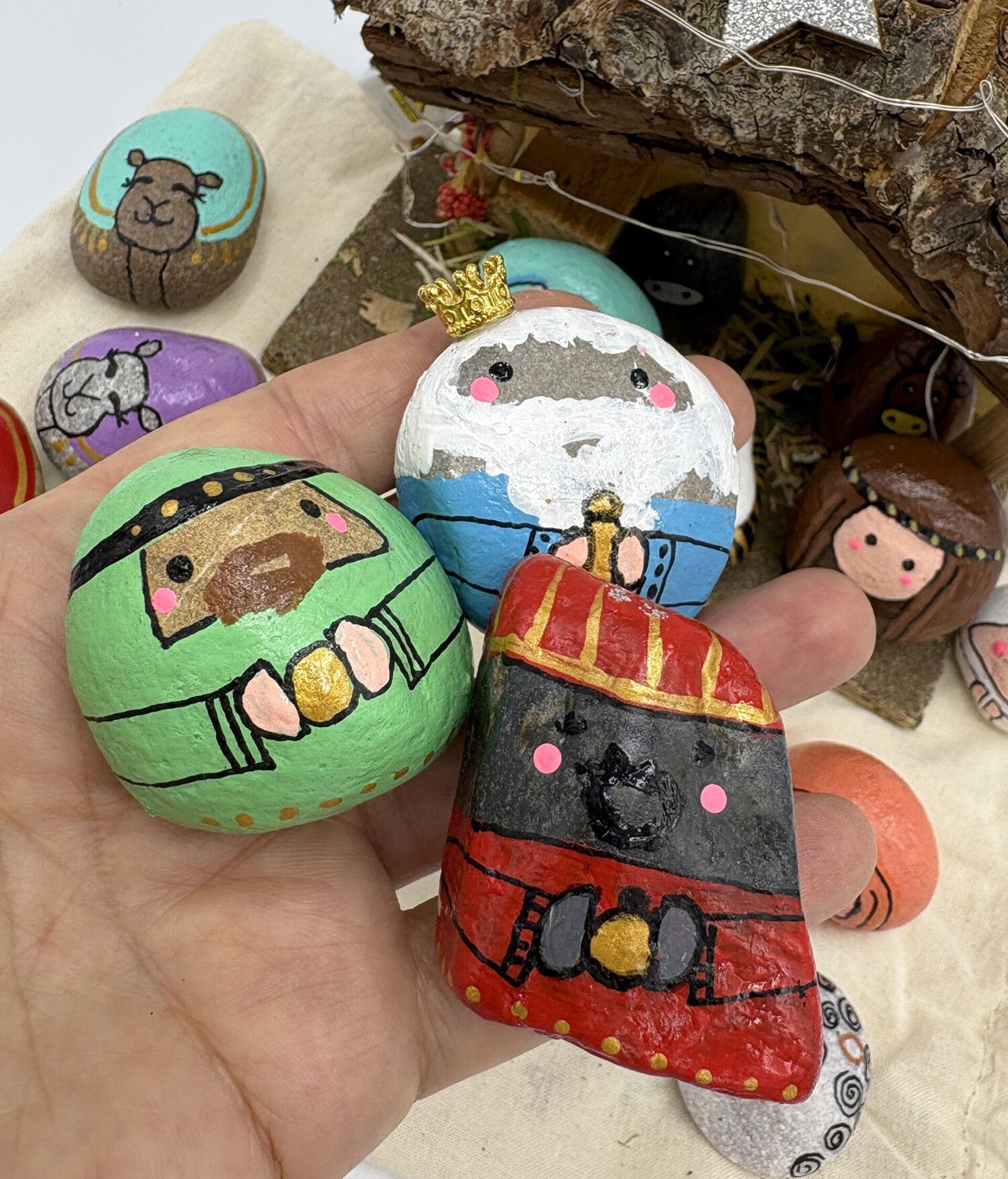 Pesebre de piedra artesanal - 8