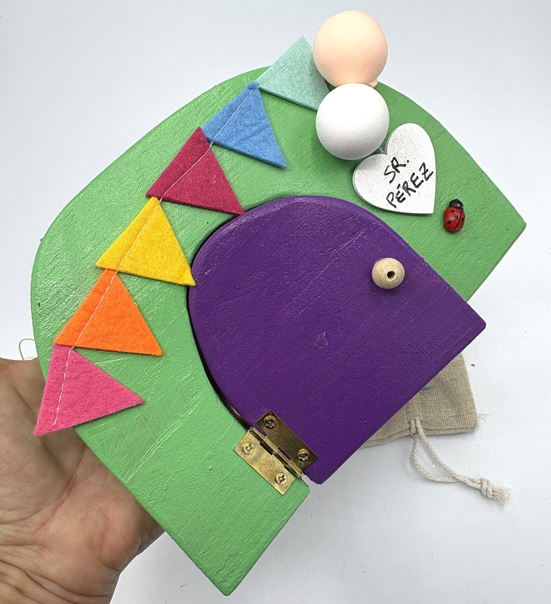 Puerta mágica del Ratoncito Pérez con juego bolos - 10