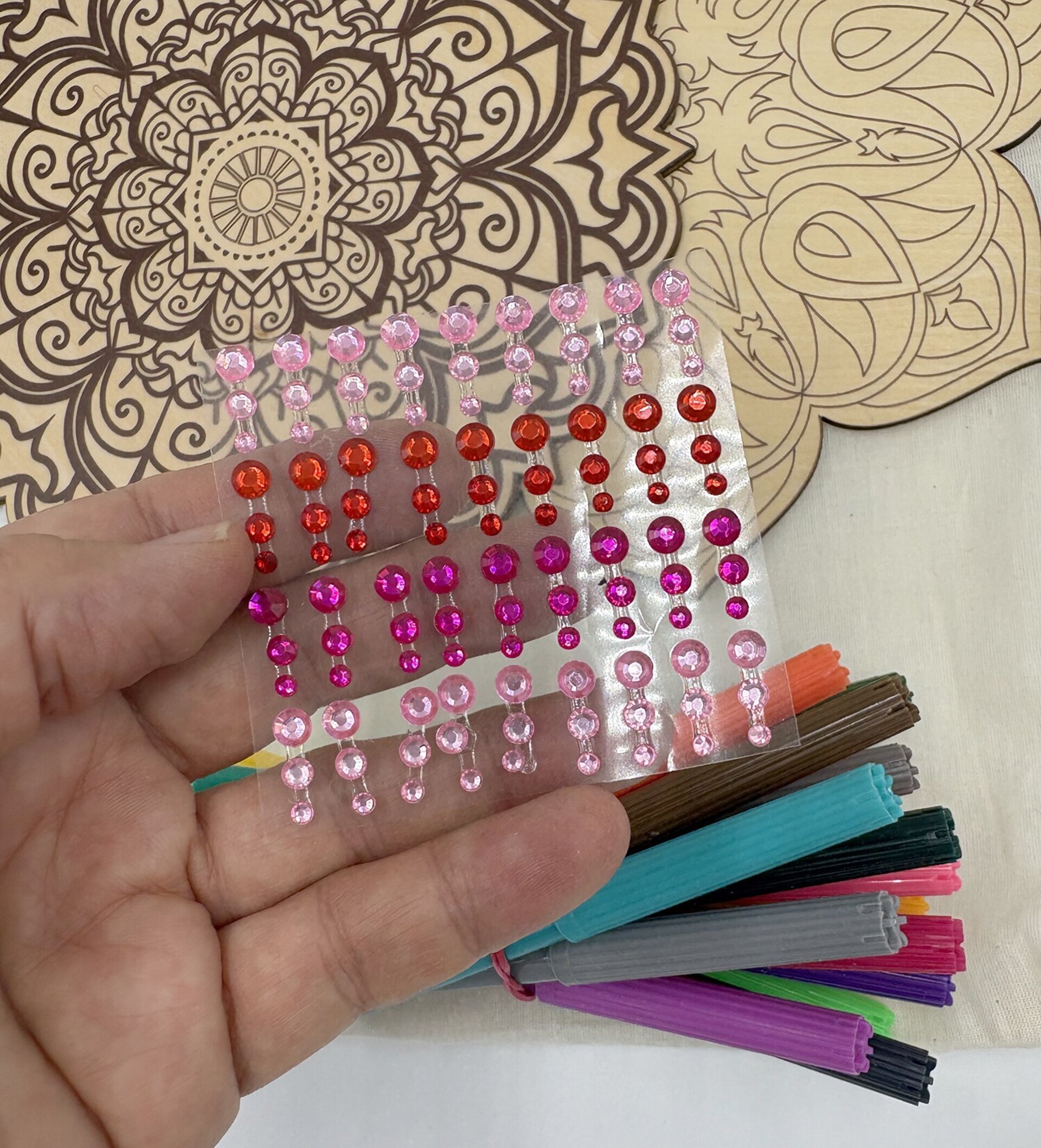 Kit Mandalas en Madera para pintar - 4