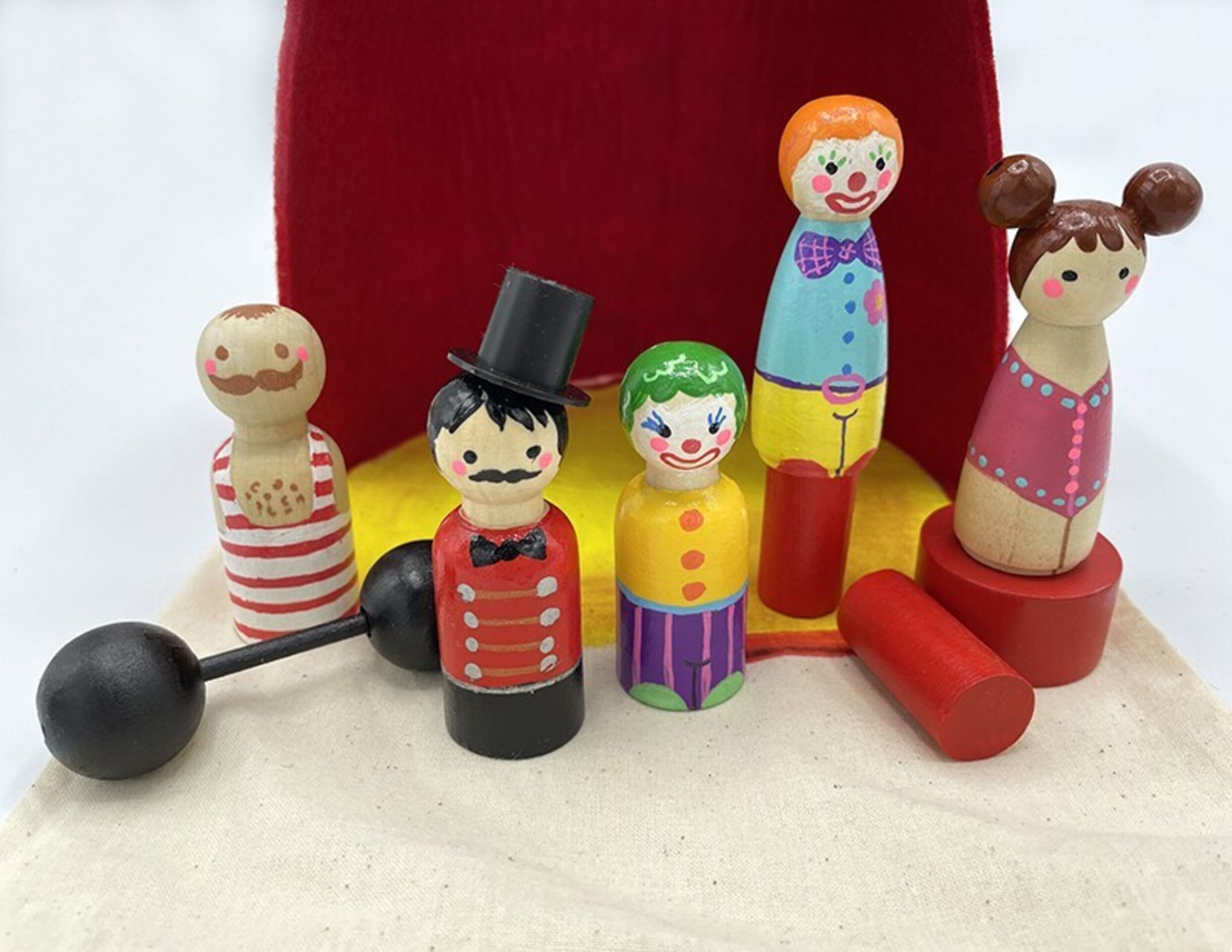 Mini mundo del Circo hecho a mano en madera - 6