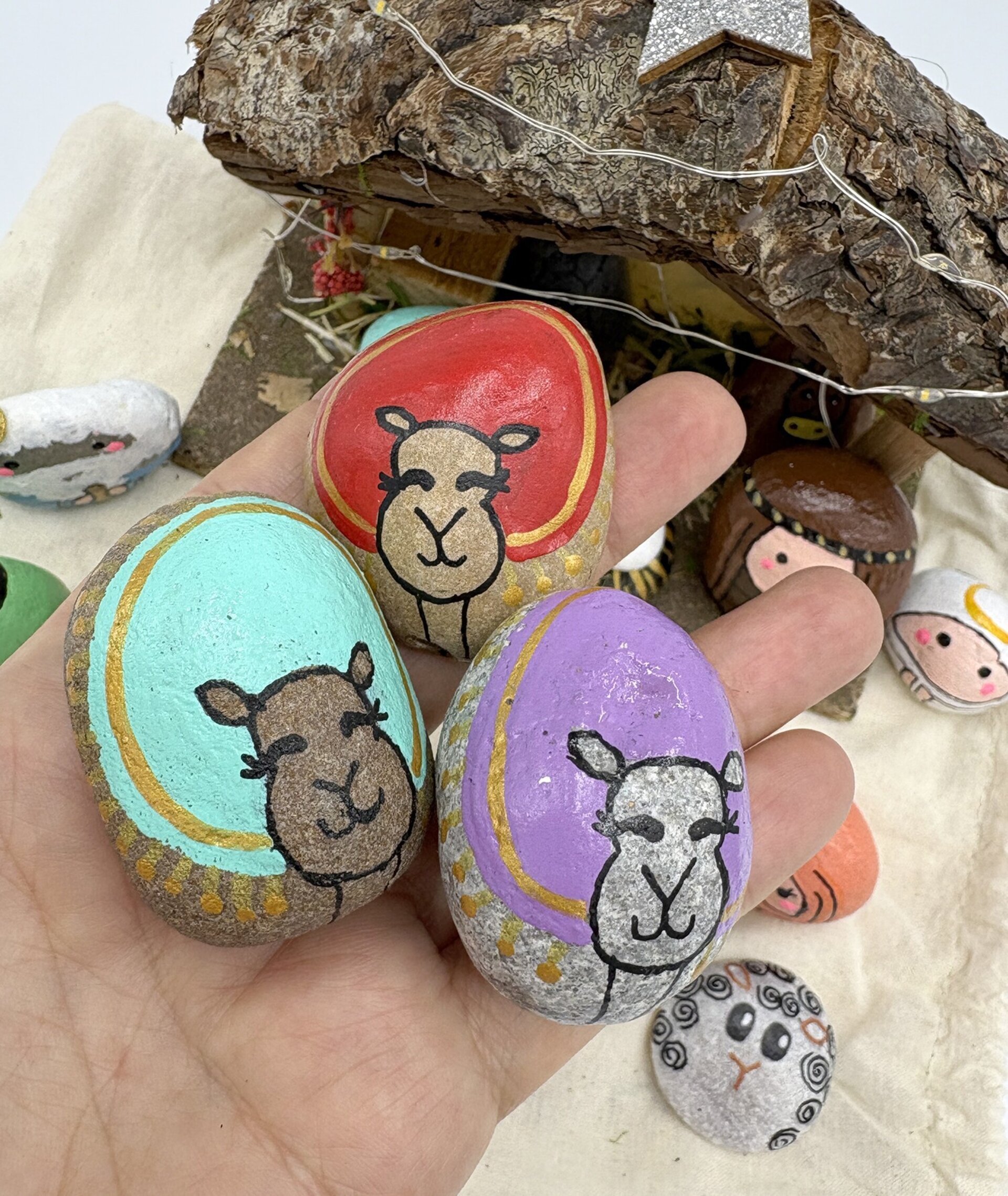 Pesebre de piedra artesanal - 9
