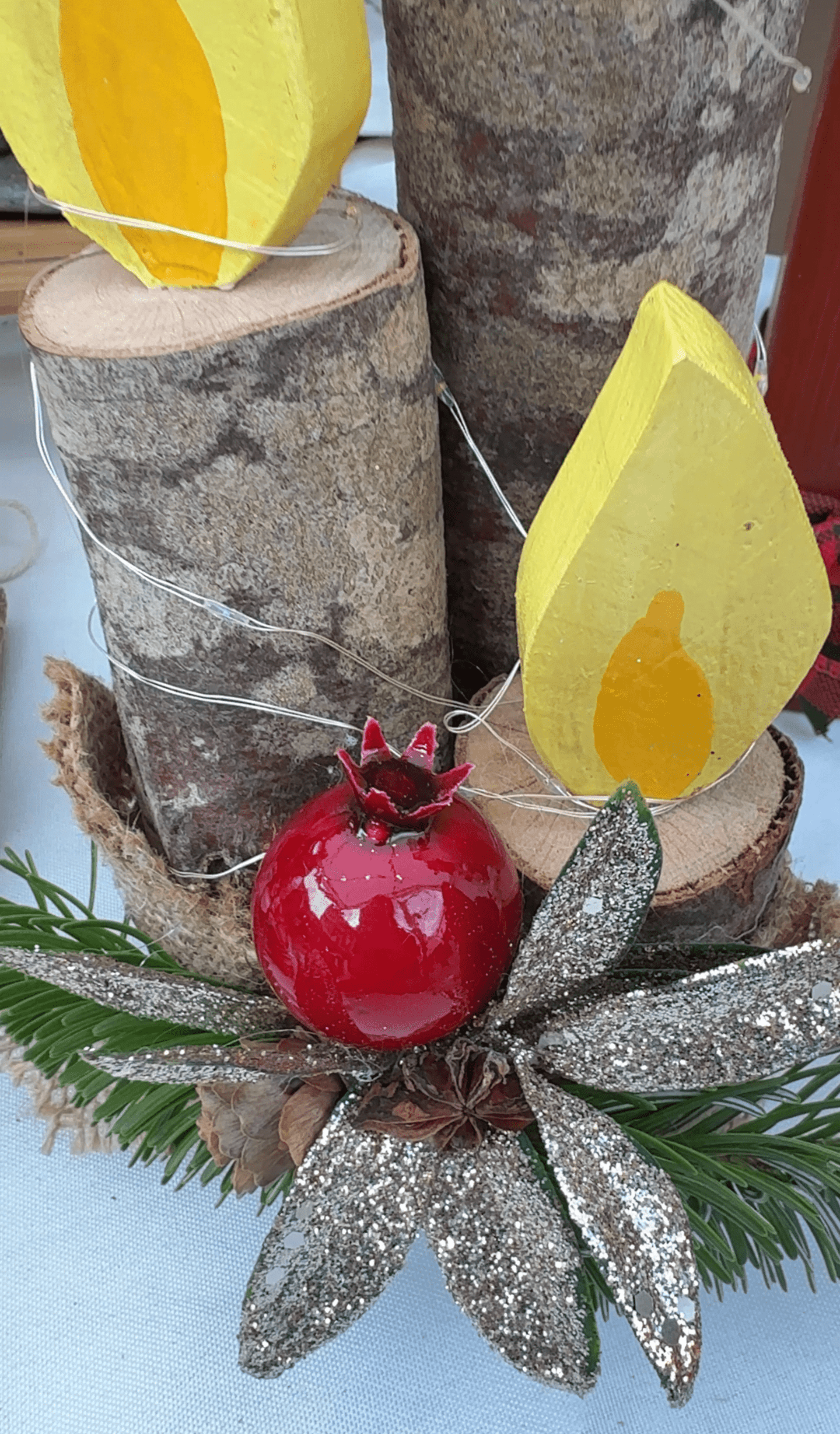 Velas navideñas – Decoración Artesanal - 3