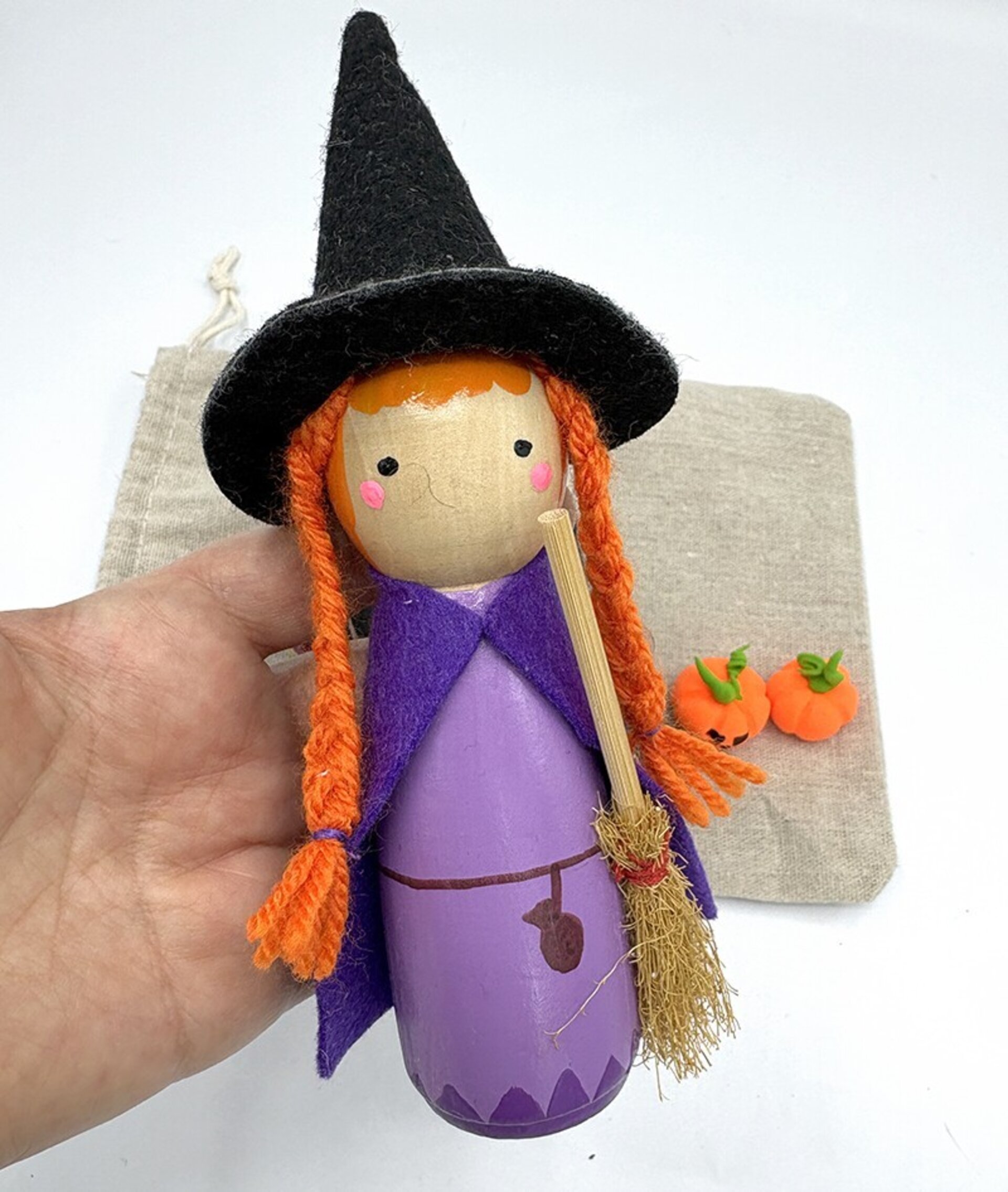 Mini mundo de la Bruja con gatito - Miniaturas pociones mágicas - 6