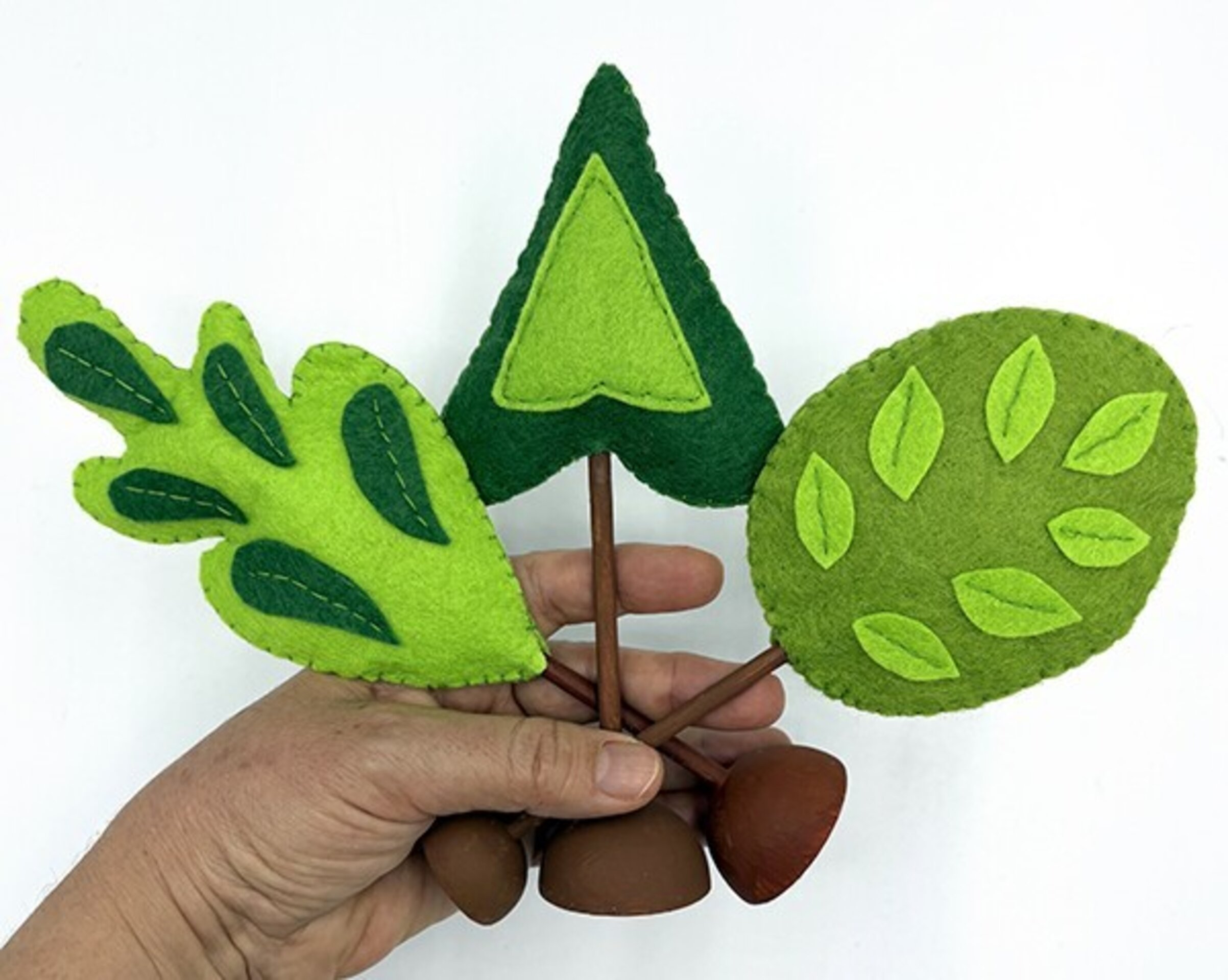 Árboles decorativos hechos a mano para mini mundos - 12
